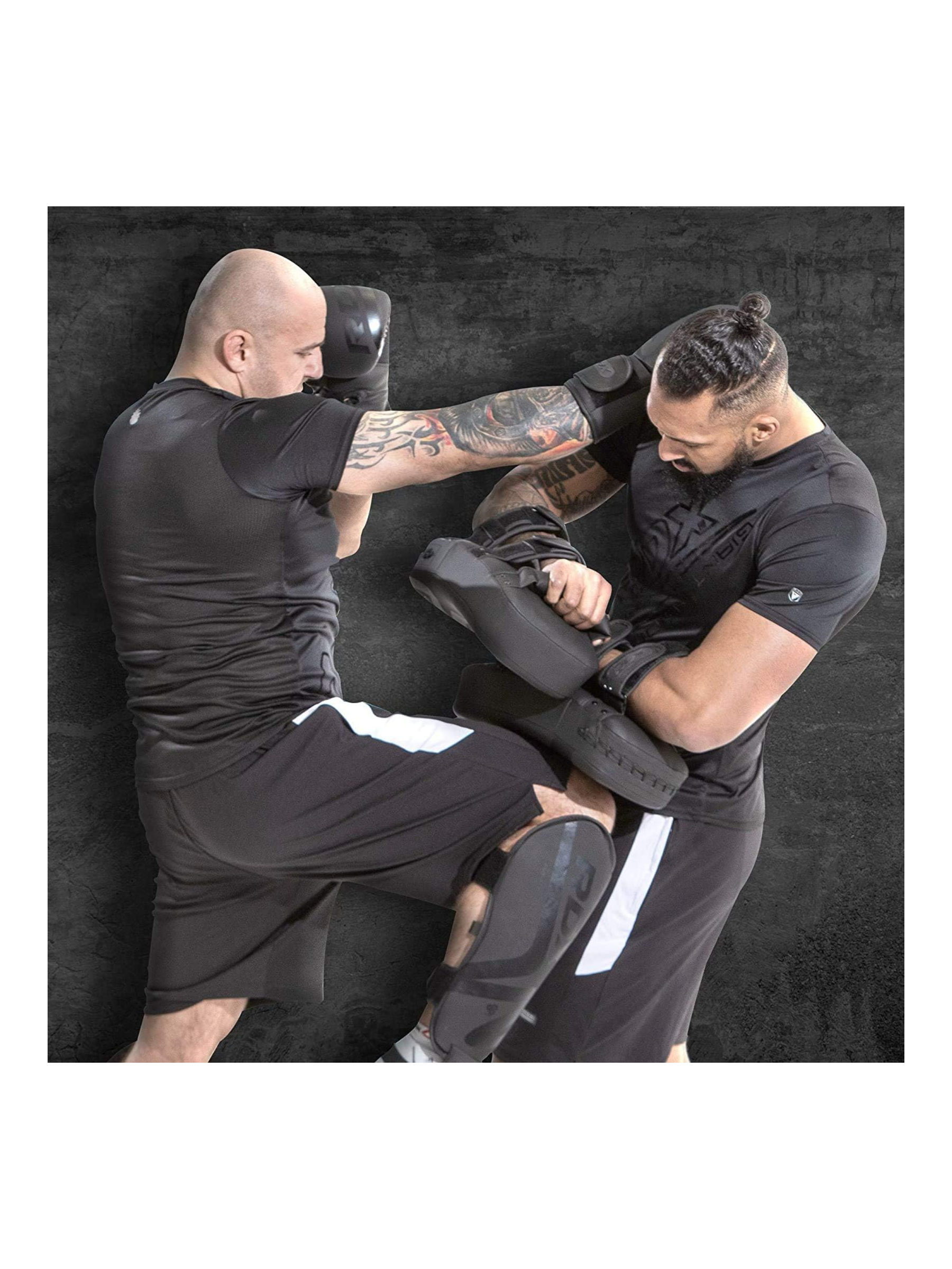 RDX T15 Noir Muay Thai Kick Pad Black - side view