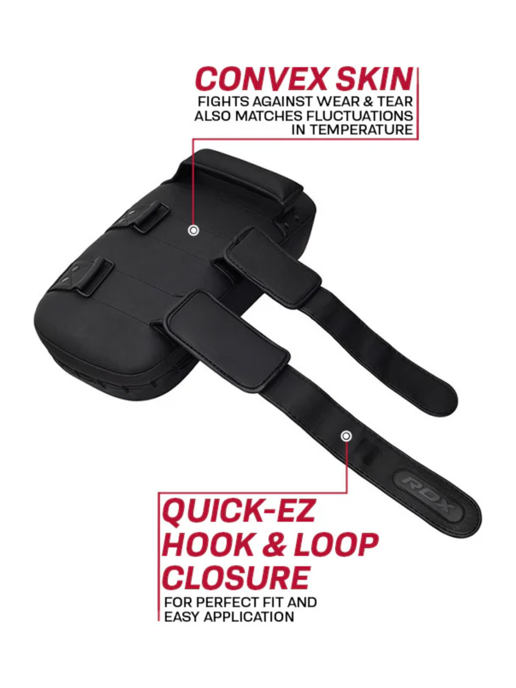 RDX T15 Noir Thai Pad – strap attachment detail