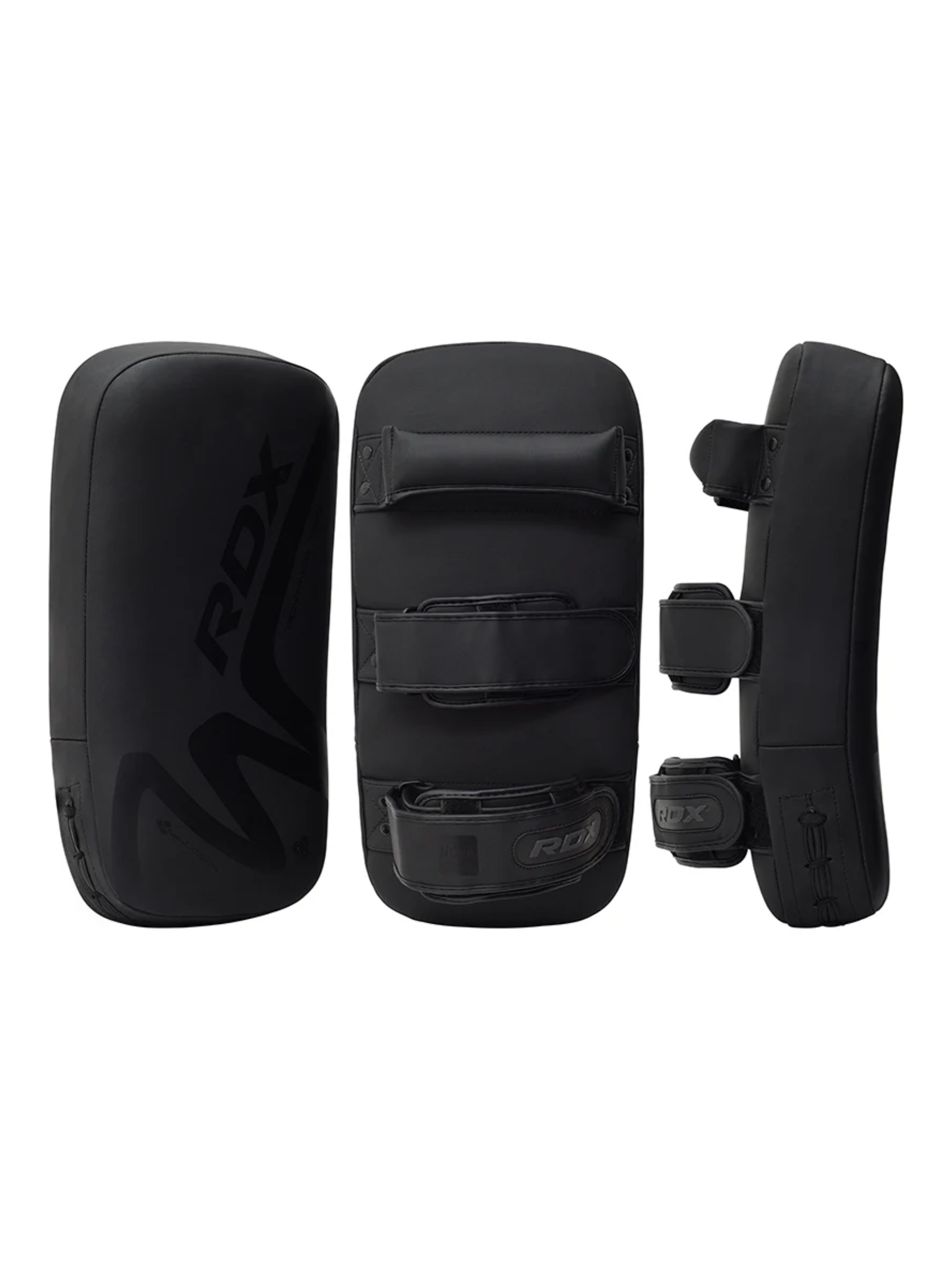 RDX T15 Noir Thai Pad – ConvEX Skin Muay Thai Kick Pad for Training | Black