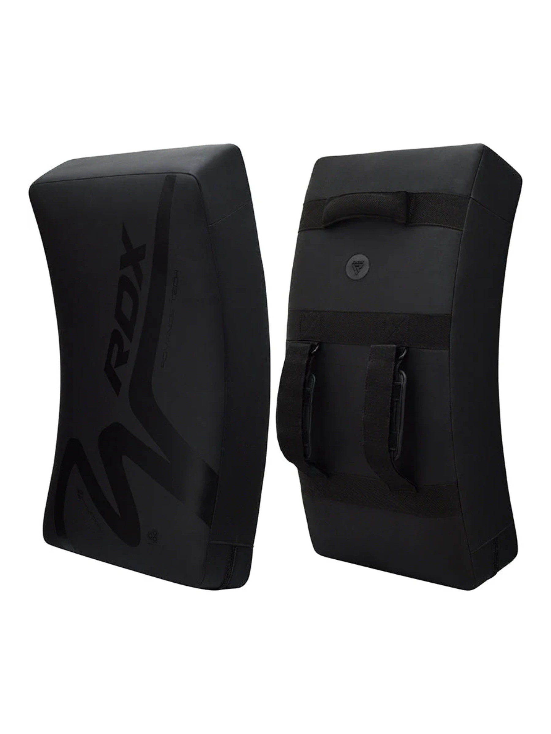RDX T15 Noir Kick Shield ConvEX Skin MMA Black - front view