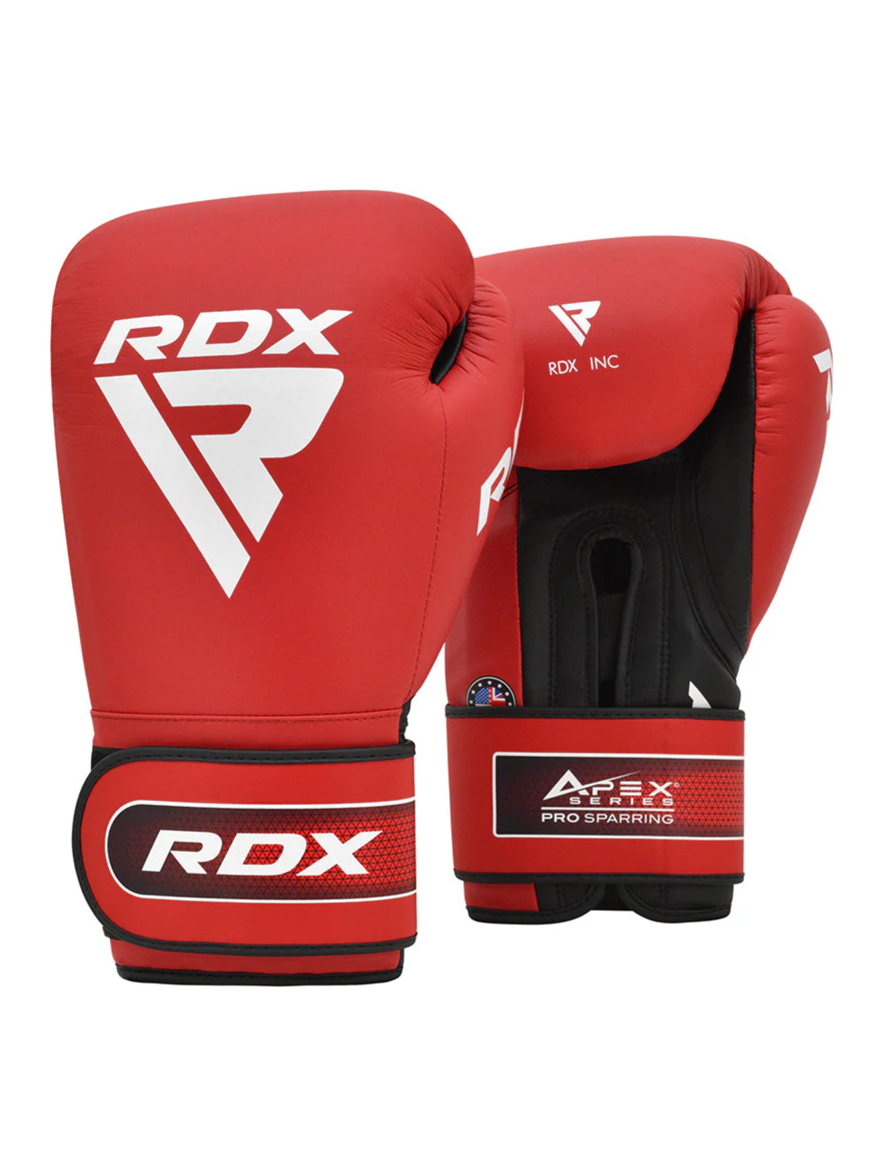 RDX APEX A5 Sparring Boxing Gloves – Hook & Loop Pro LumeX Training Gloves | Red & Blue | 10–16 oz