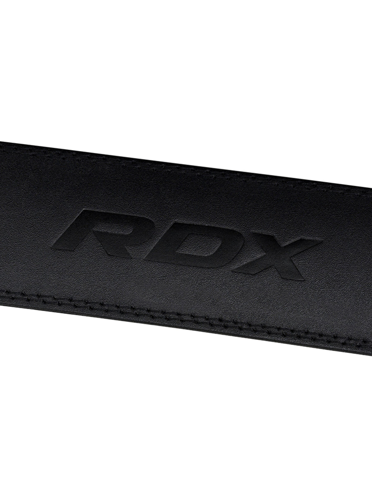 RDX 4 Inch Leather Weightlifting Gym Belt - Full Black