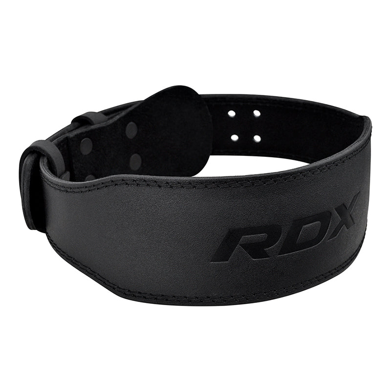 RDX 4 Inch Leather Weightlifting Gym Belt