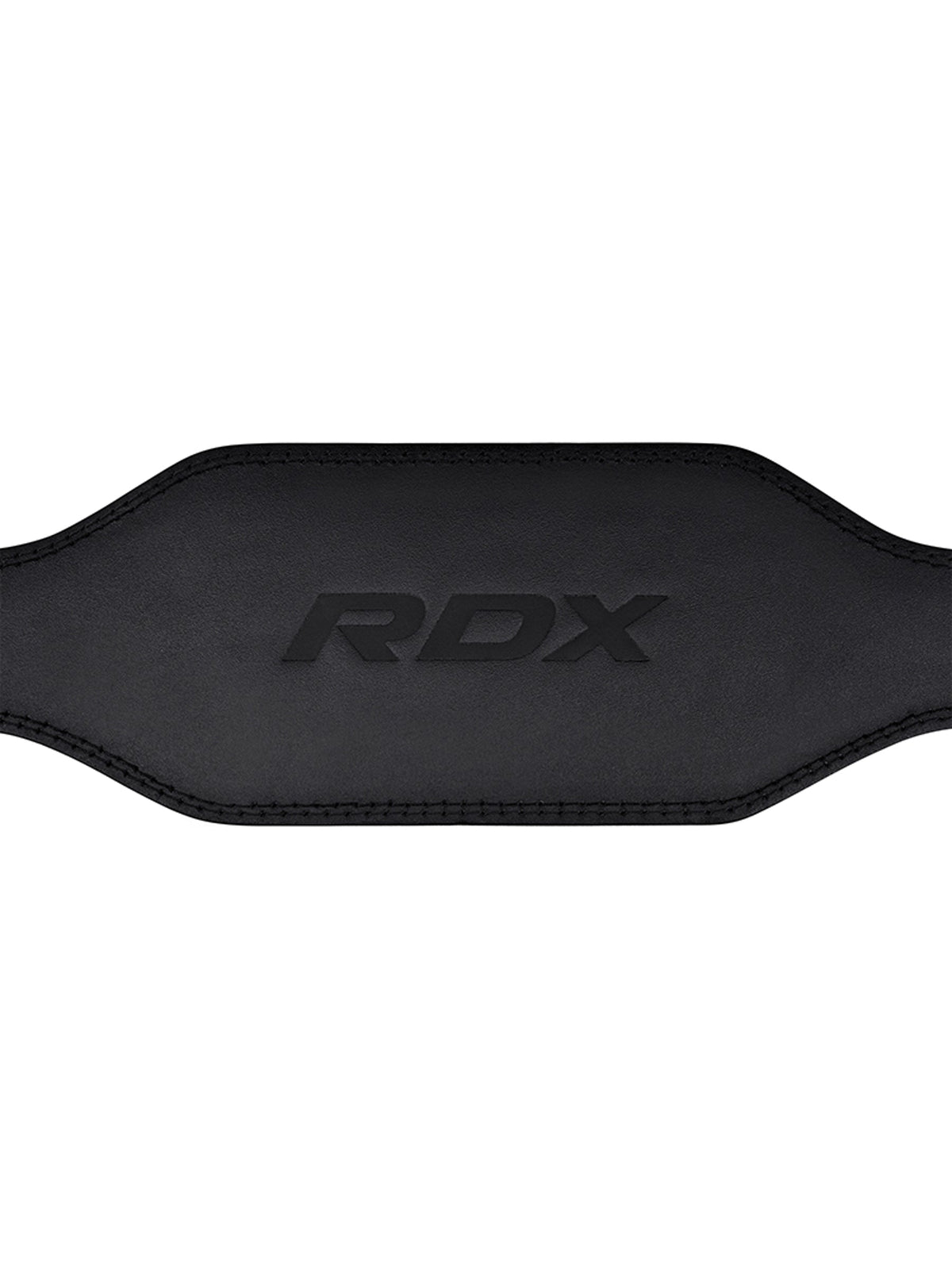 RDX 6 Inch Leather Gym Belt - Full Black