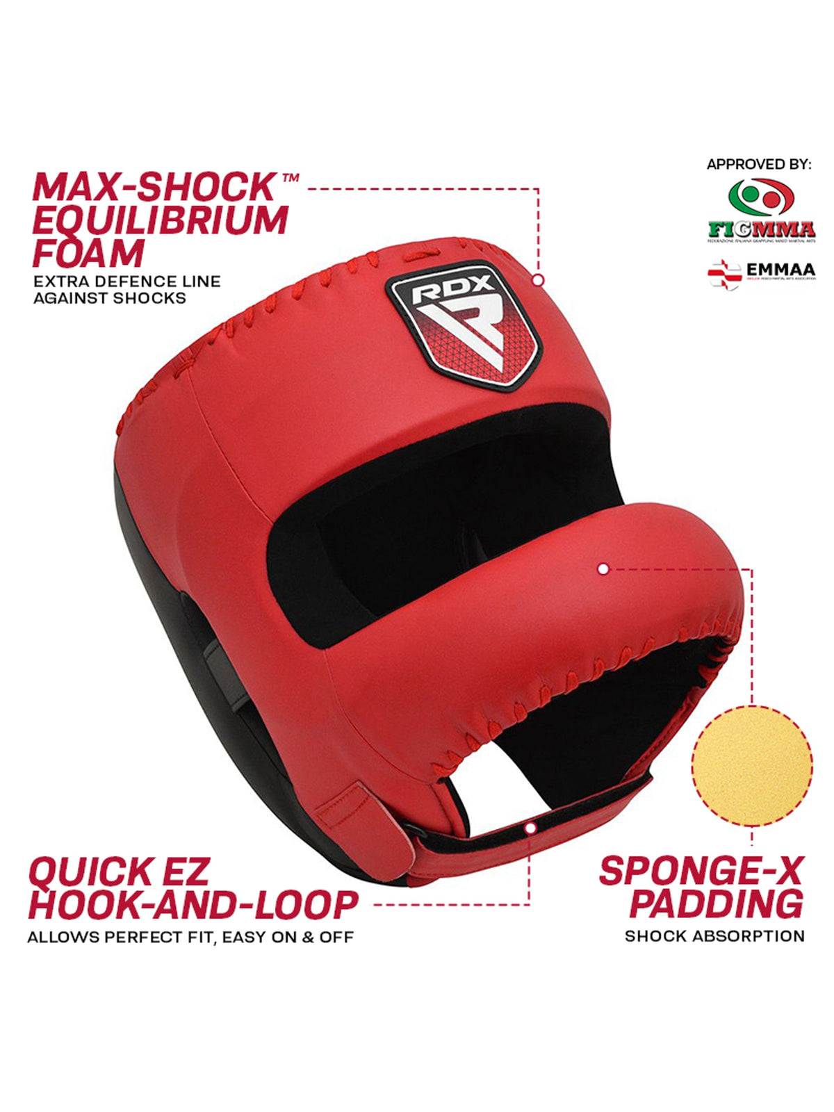 RDX APEX Boxing Head Gear with Nose Protection Bar