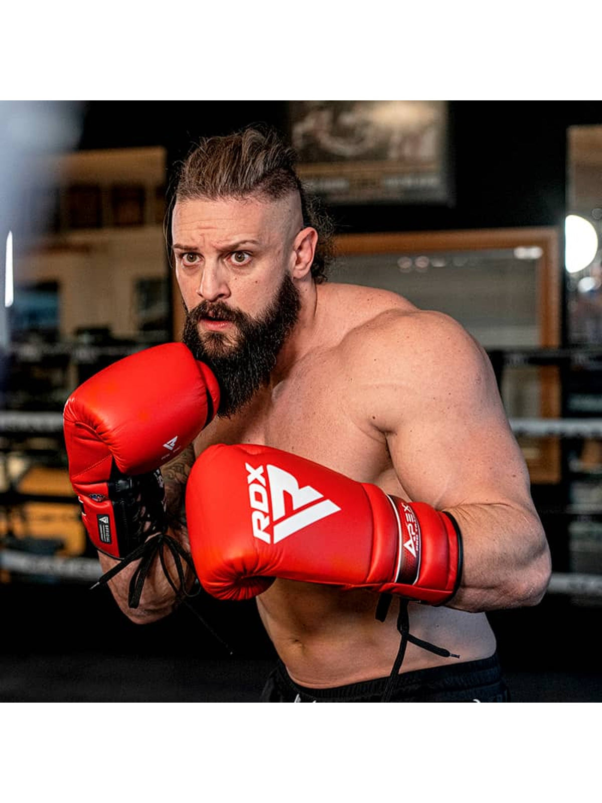 RDX APEX Lace Up Training/Sparring Boxing Gloves