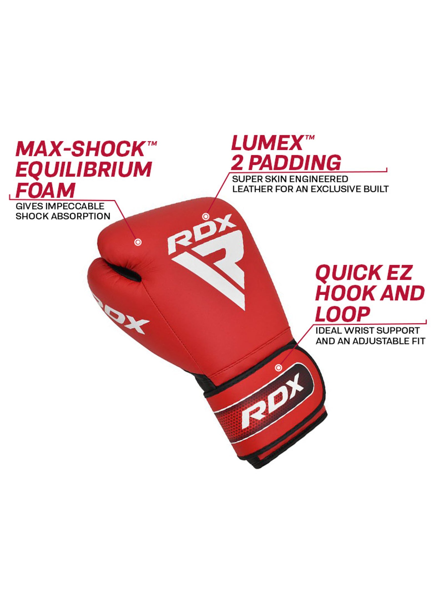 RDX APEX A5 Sparring Boxing Gloves hook and loop