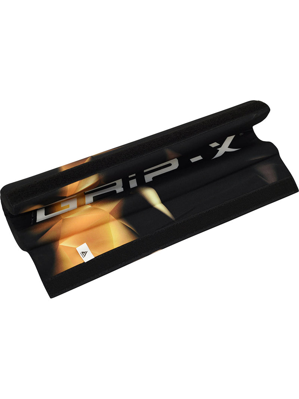 RDX B2 barbell pad opened flat showing the Grip-X inner surface and hook-and-loop strap