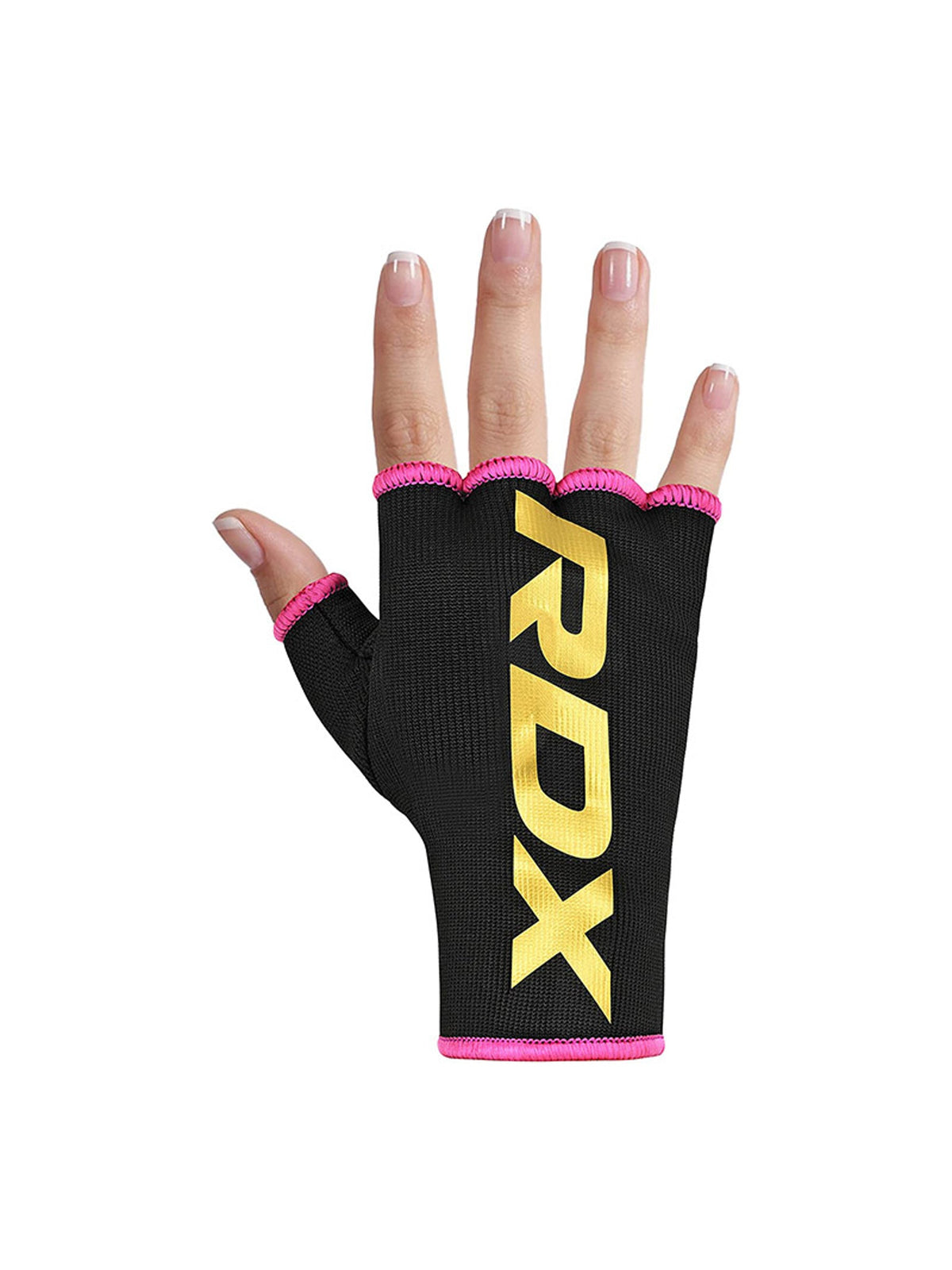 RDX BP Women's Inner Gloves - Black/Pink - studio image 3