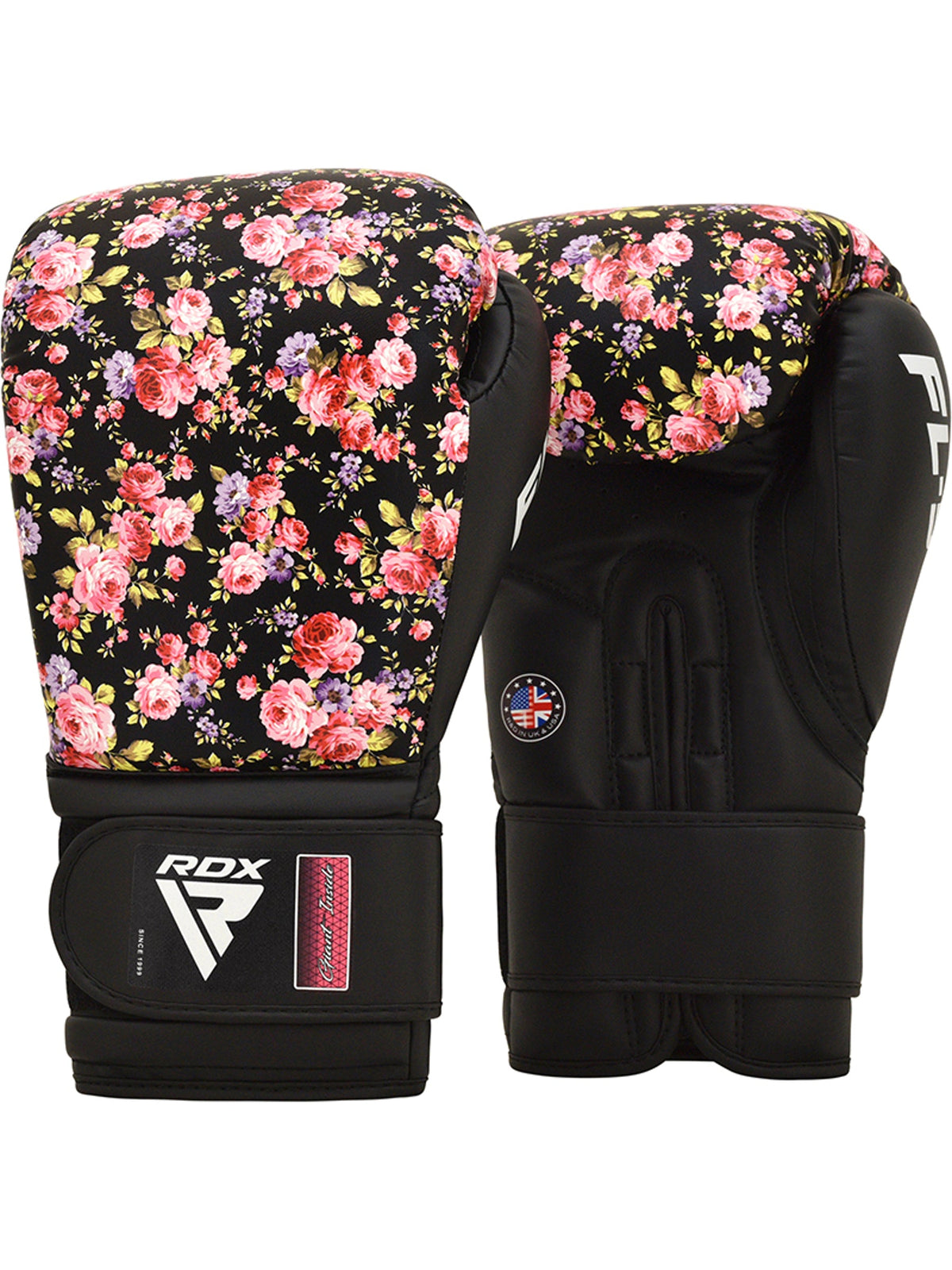 RDX FL5 Floral Boxing Gloves - Black