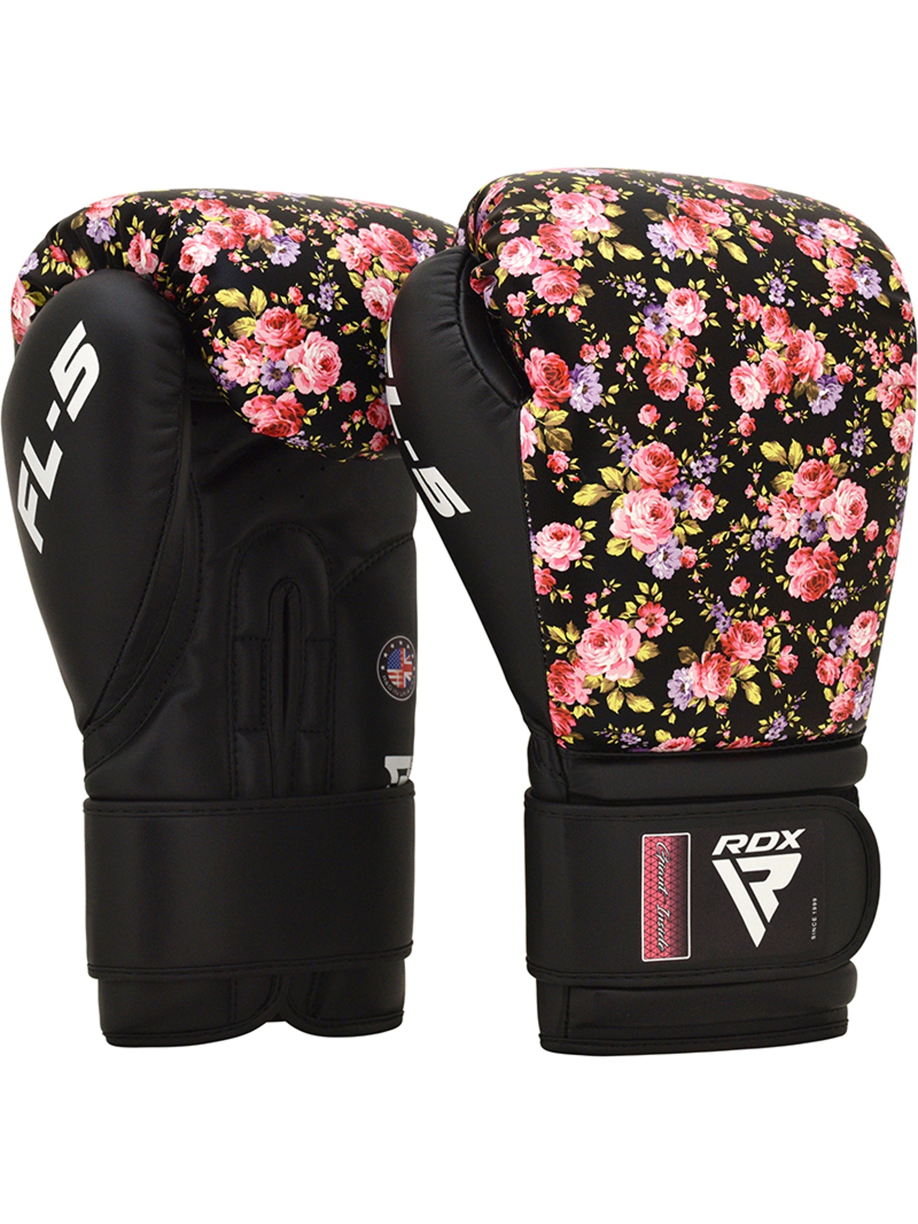 RDX FL5 Floral Boxing Gloves - Black