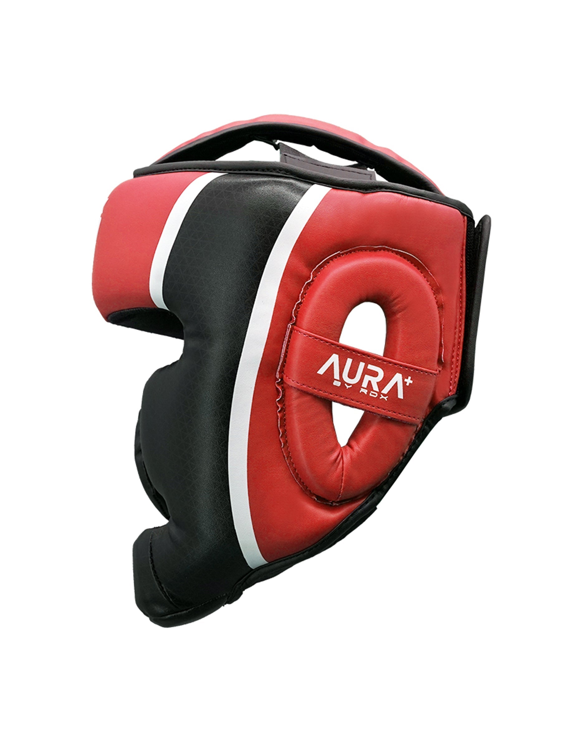 RDX Aura Plus T-17 Head Guard - Red/Black