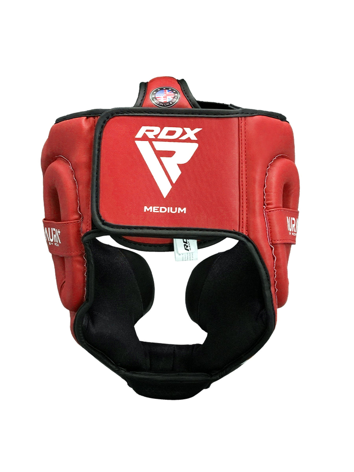 RDX Aura Plus T-17 Head Guard - Red/Black