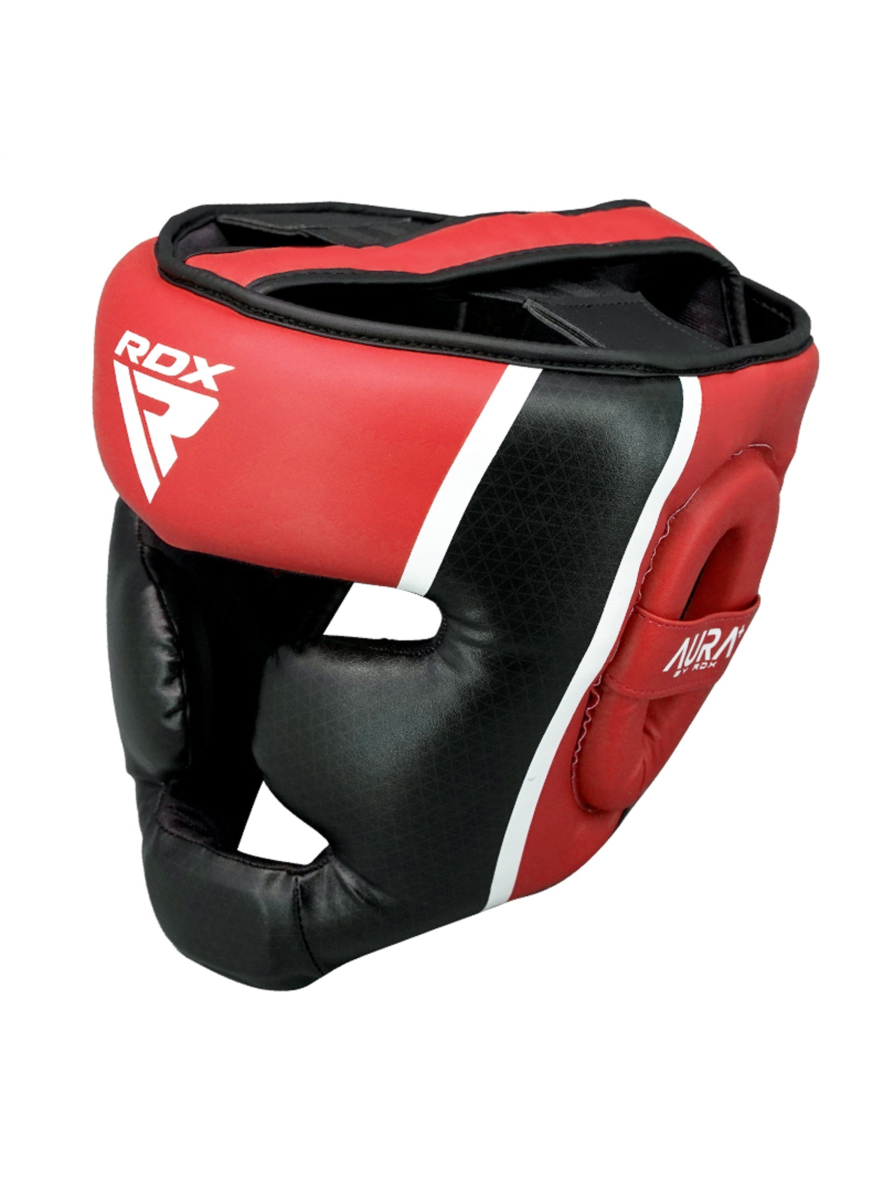 RDX Aura Plus T-17 Head Guard - Red/Black