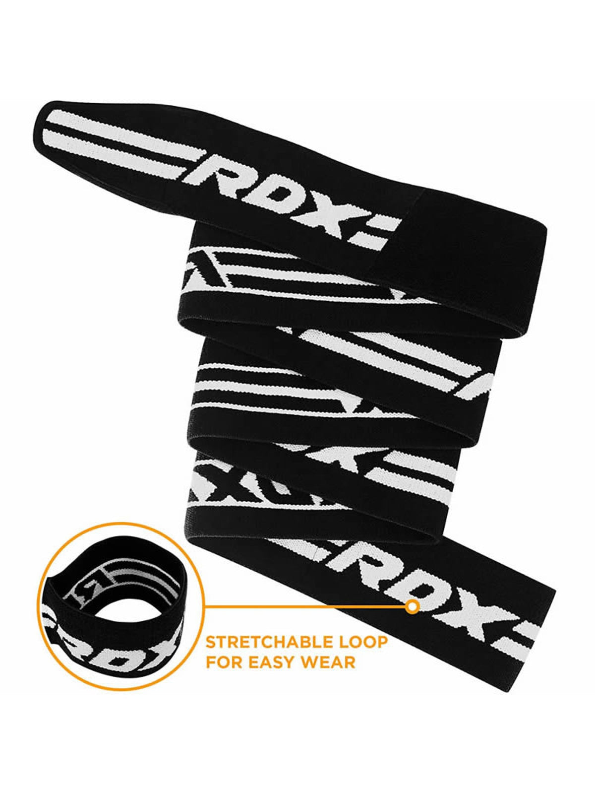 RDX K2 Compression Knee Wraps OEKO-TEX Standard 100 certified, black, image 3