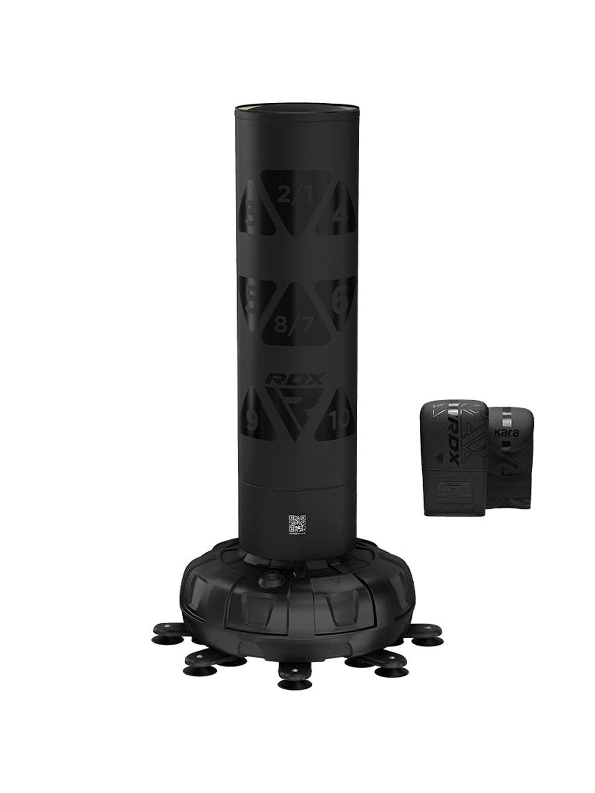 RDX KT Ronin 6ft Free Standing Target Punch Bag with Mitts Set – Black