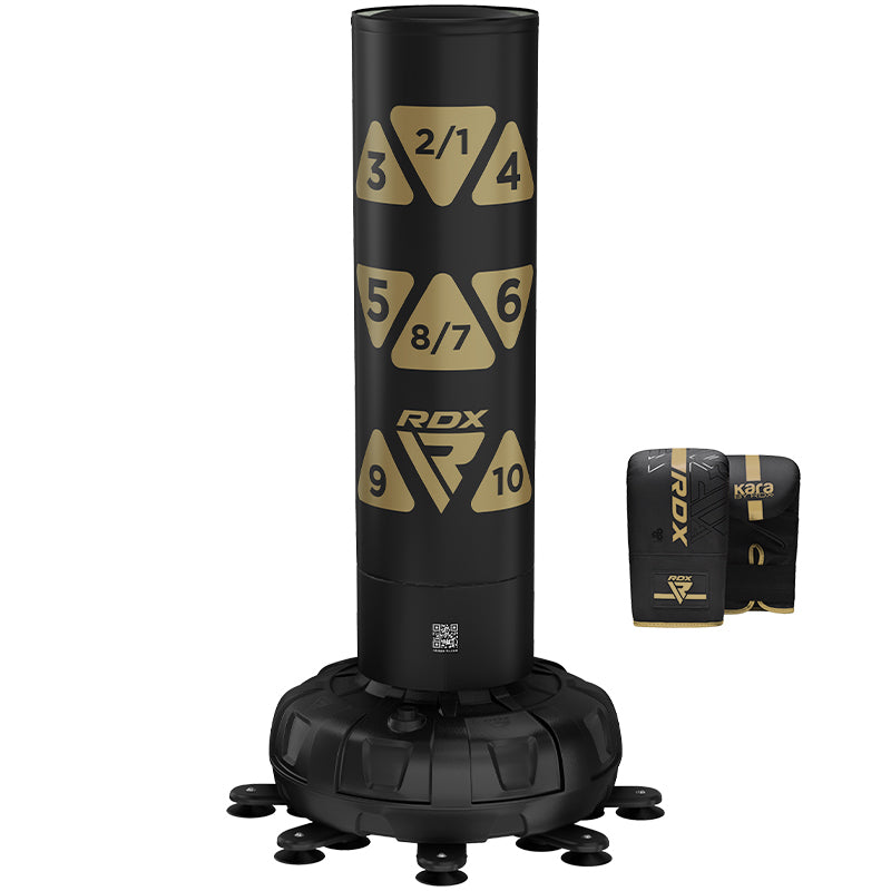 RDX KT Ronin 6ft 2-in-1 Free Standing Target Punch Bags With Mitts Set