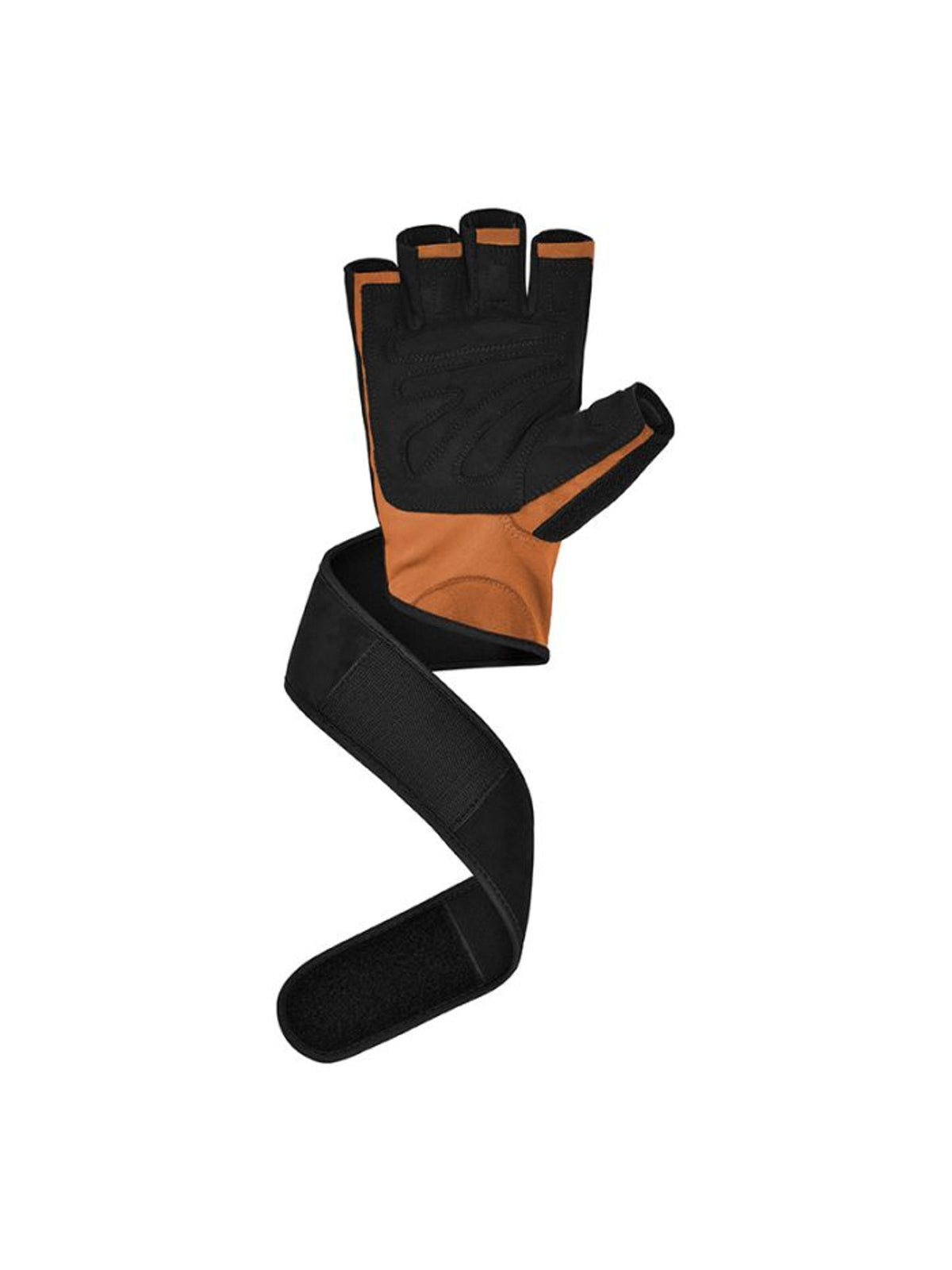 RDX L4 Open Finger Weightlifting Gym Gloves - Tan