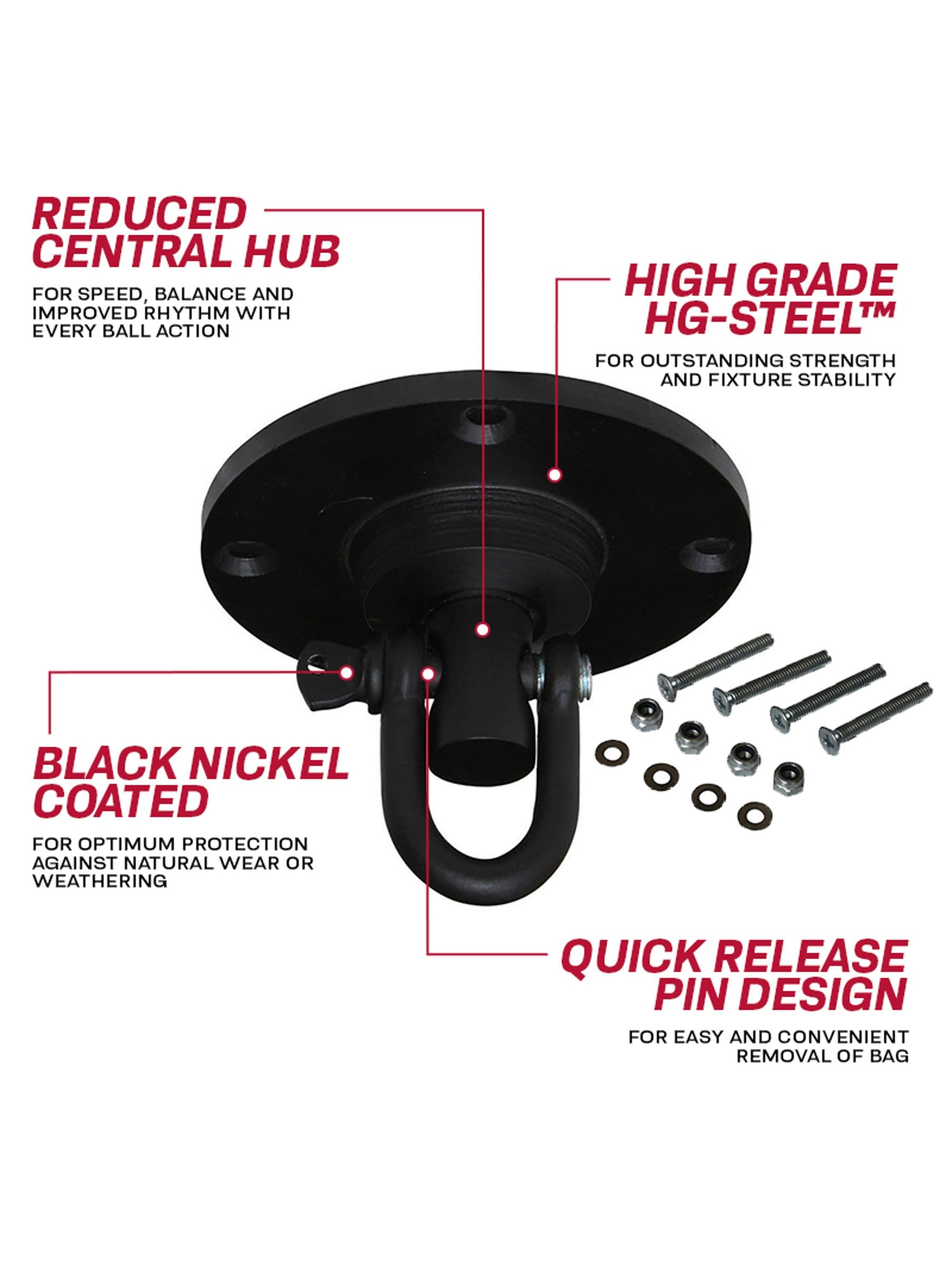 RDX R1 Steel Speed Ball Swivel - Black