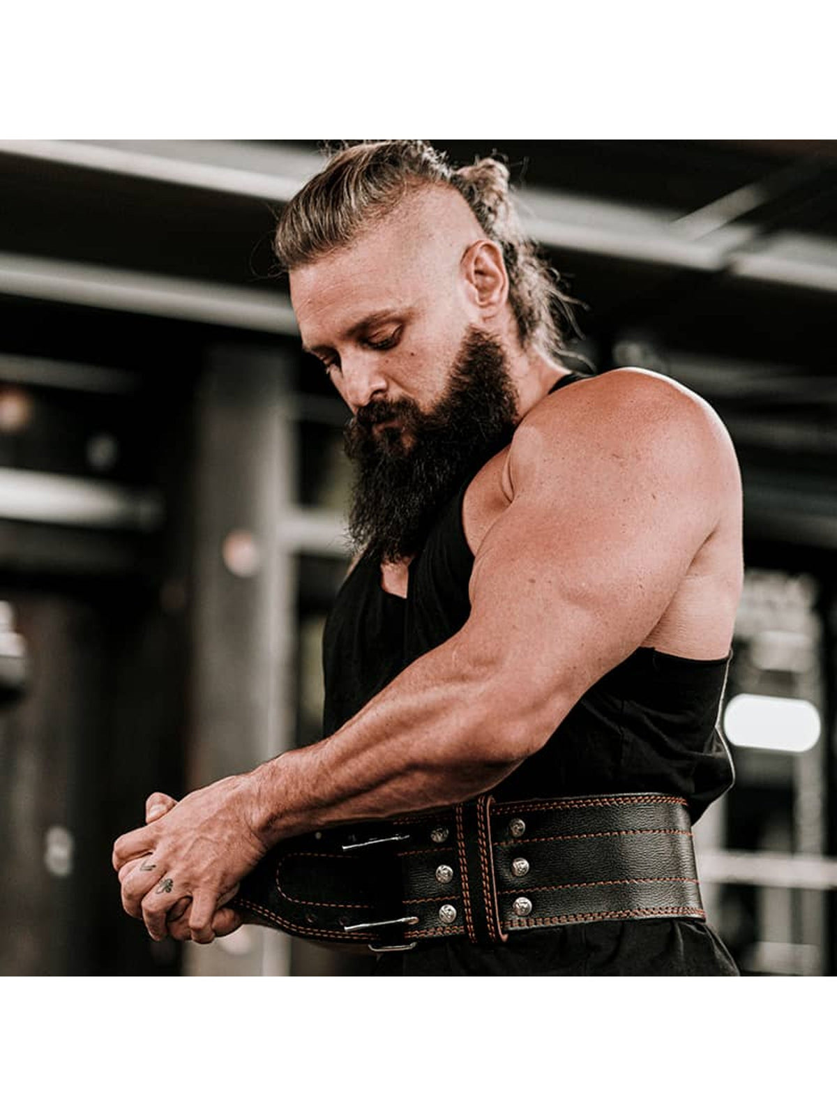 RDX RD1 Powerlifting Leather Gym Belt, image 1