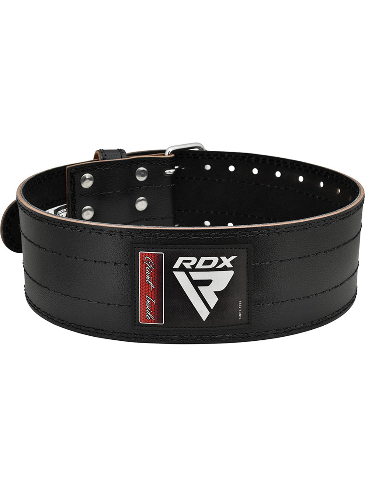 RDX RD1 Powerlifting Leather Gym Belt - Black