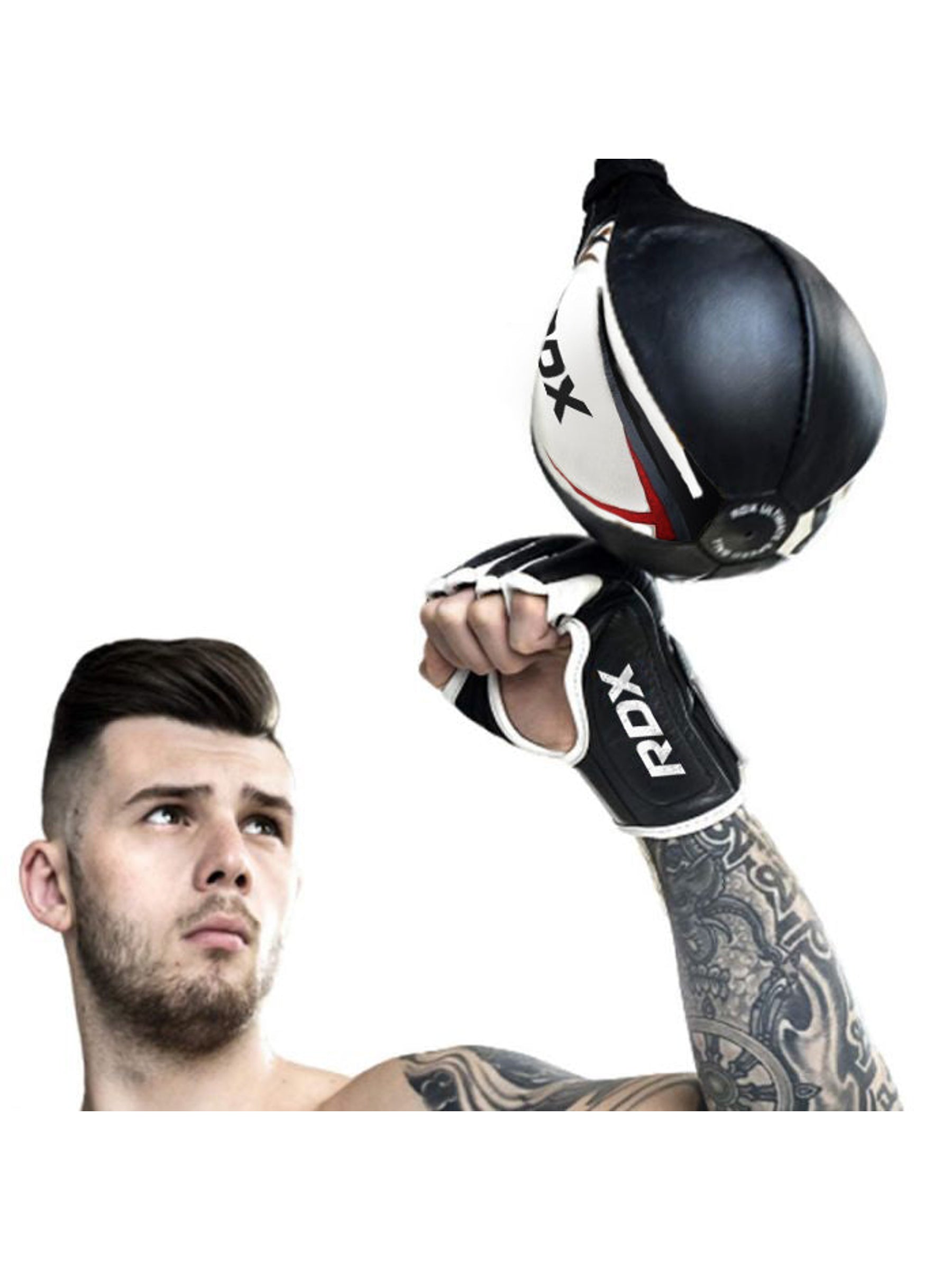 RDX S2 Boxing Training Speed Bag - White/Red
