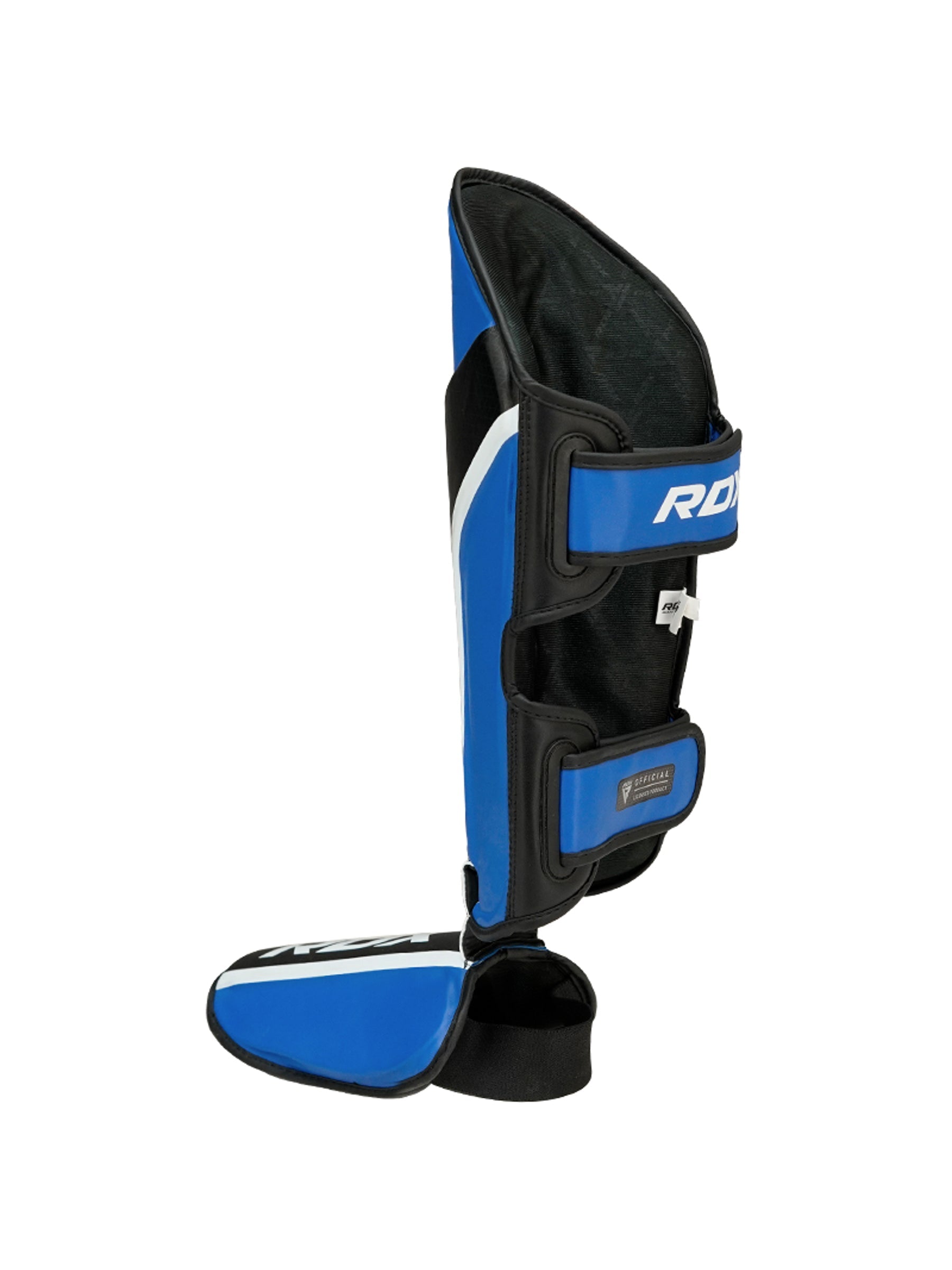 RDX Aura Plus T-17 Shin Instep Guards - Blue/Black