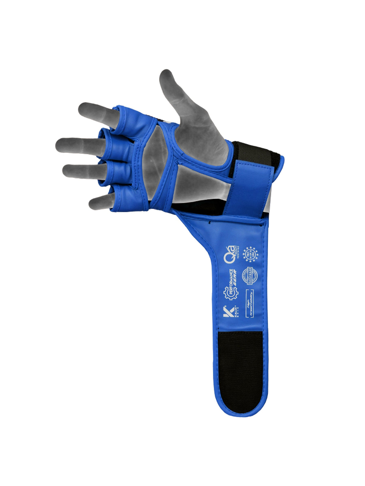 RDX Aura Plus T-17 MMA Grappling Gloves - Blue/Black