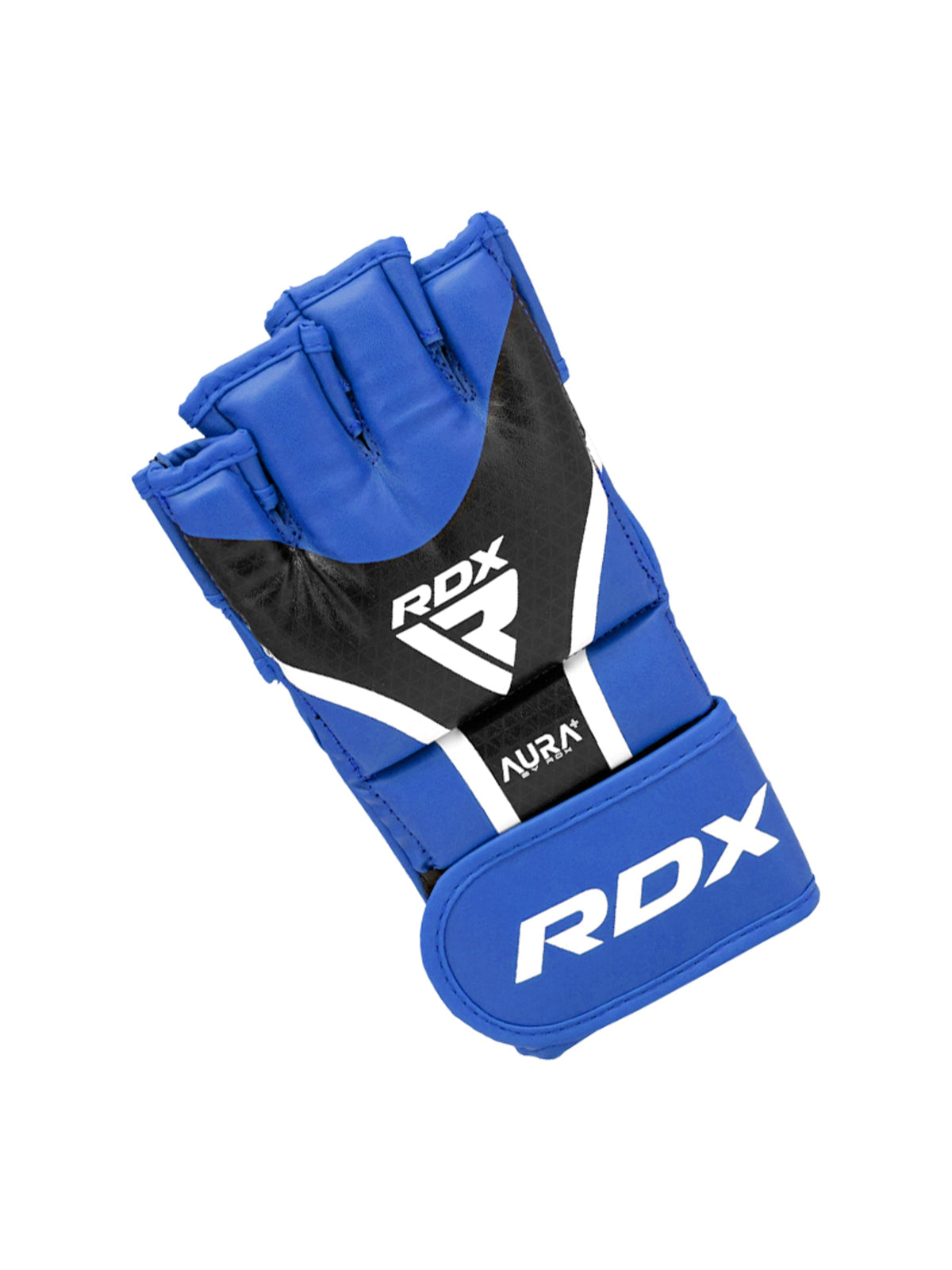 RDX Aura Plus T-17 MMA Grappling Gloves - Blue/Black
