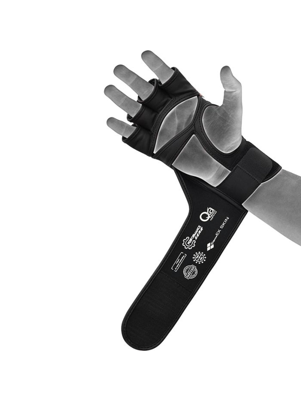 RDX Aura Plus T-17 MMA Grappling Gloves - Black/Gold