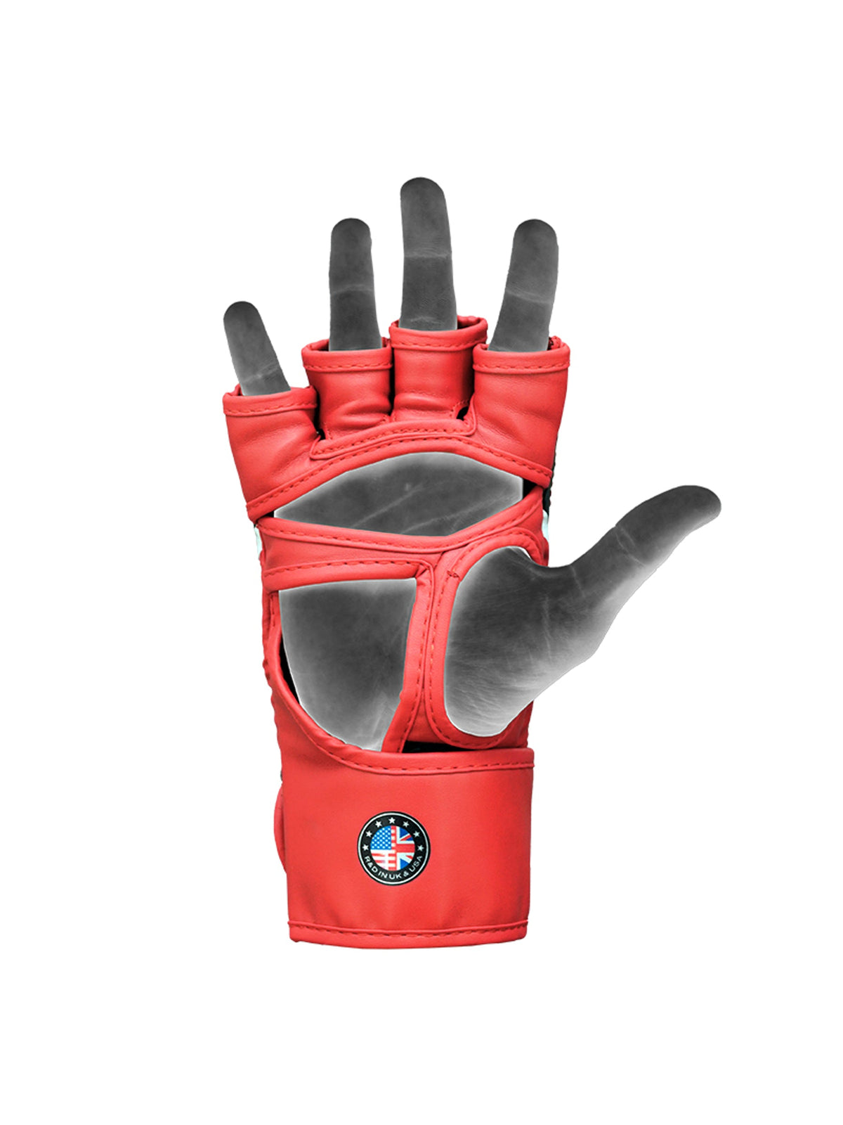 RDX Aura Plus T-17 MMA Grappling Gloves - Red/Black