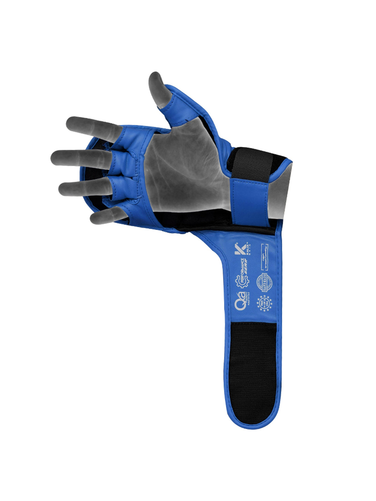 RDX Aura Plus T-17 Shooter Grappling Gloves - Blue/Black