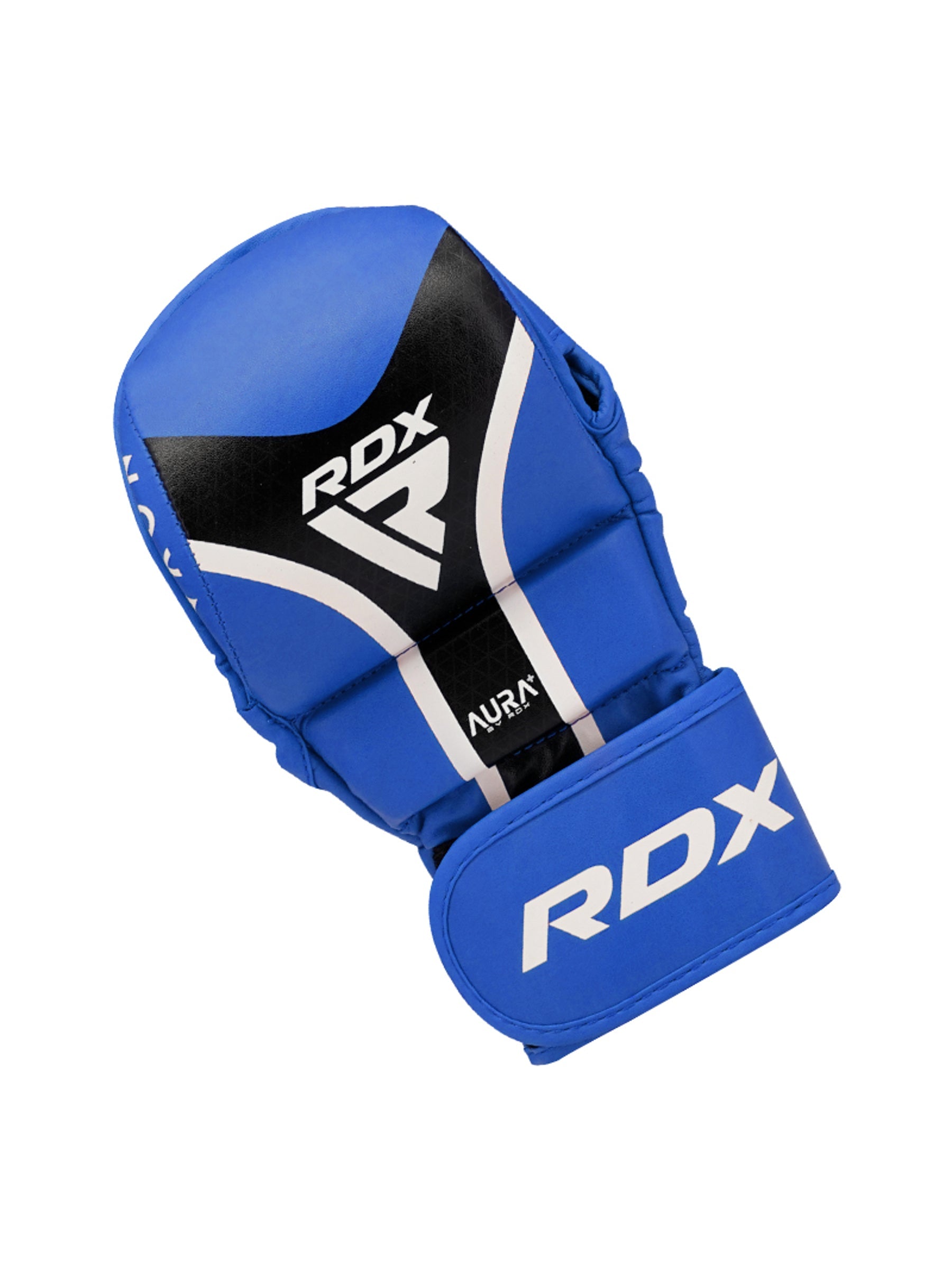 RDX Aura Plus T-17 Shooter Grappling Gloves - Blue/Black