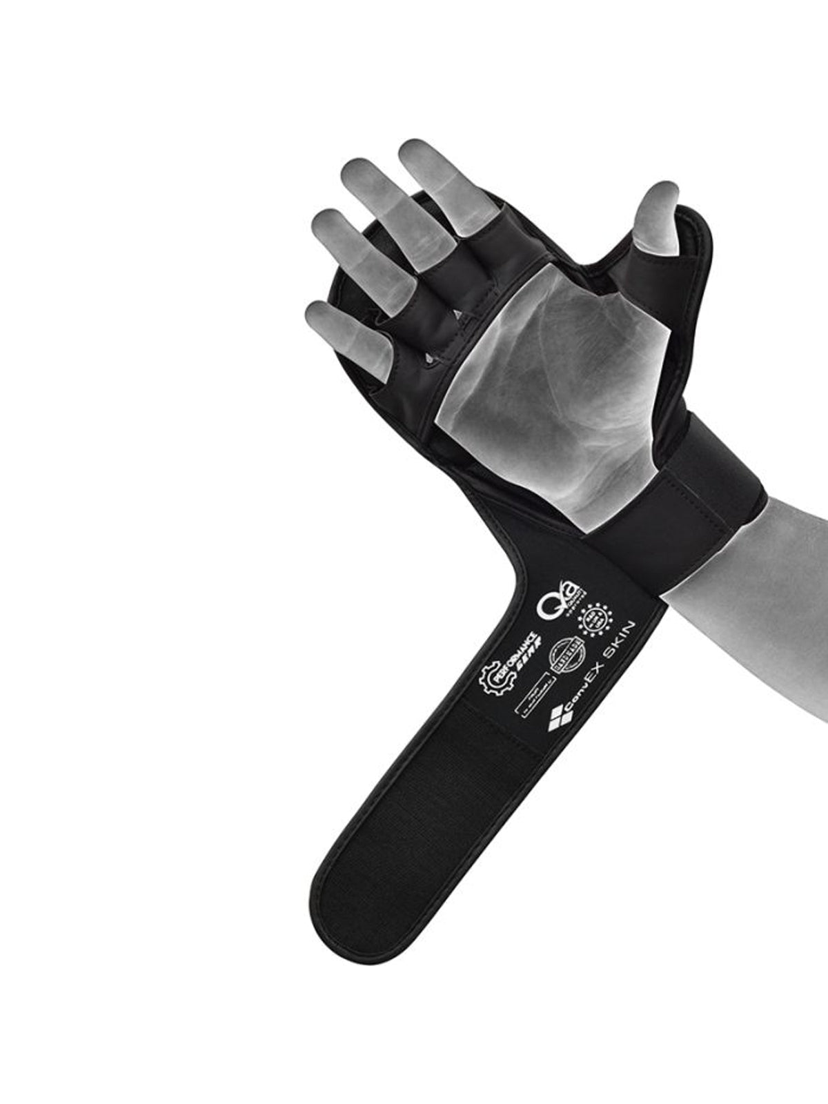 RDX Aura Plus T-17 Shooter Grappling Gloves - Black/Gold