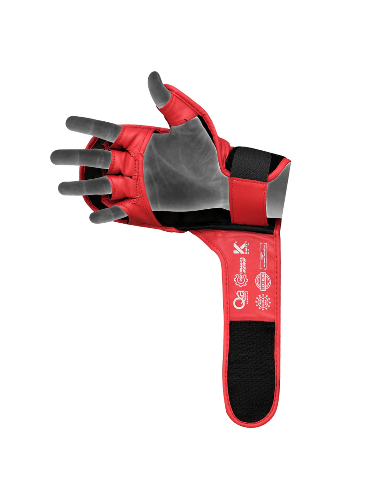 RDX Aura Plus T-17 Shooter Grappling Gloves - Red/Black