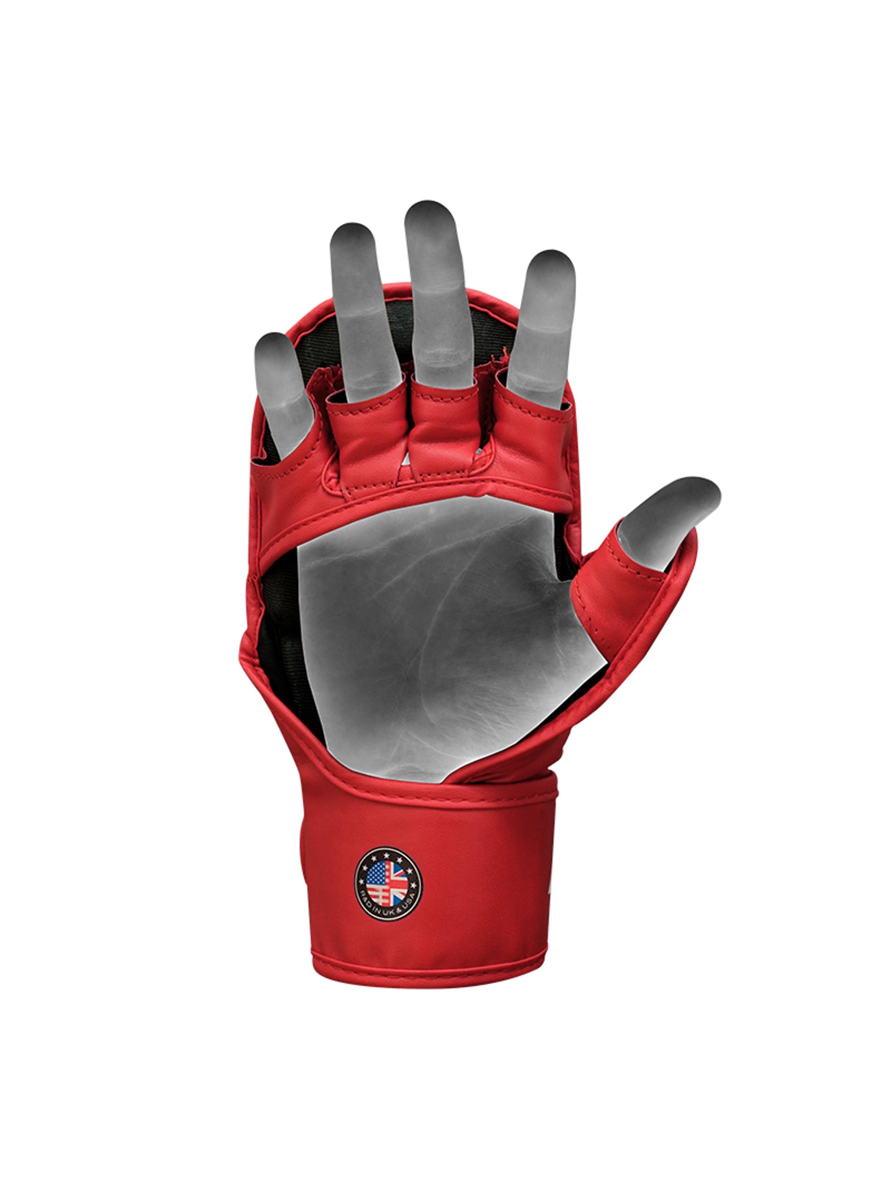 RDX Aura Plus T-17 Shooter Grappling Gloves - Red/Black