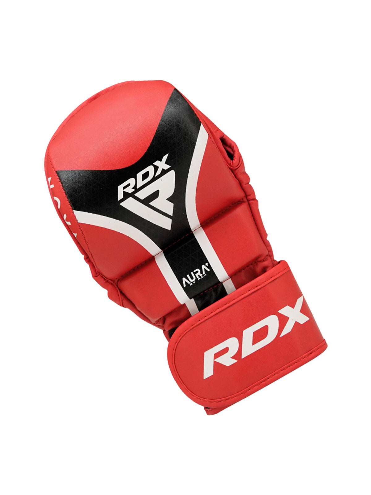 RDX Aura Plus T-17 Shooter Grappling Gloves - Red/Black