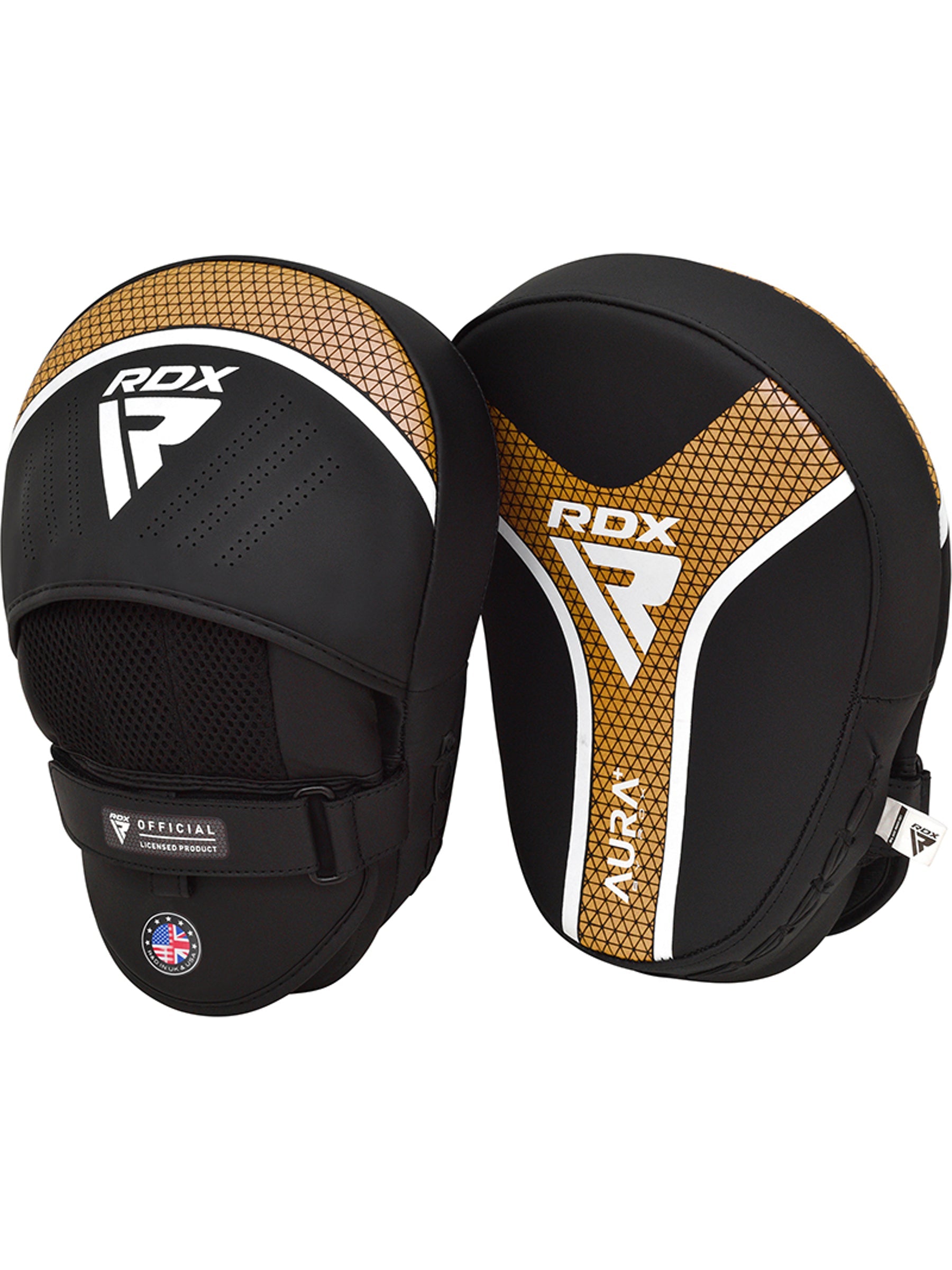RDX Aura Plus T-17 Focus Pads - Black/Gold