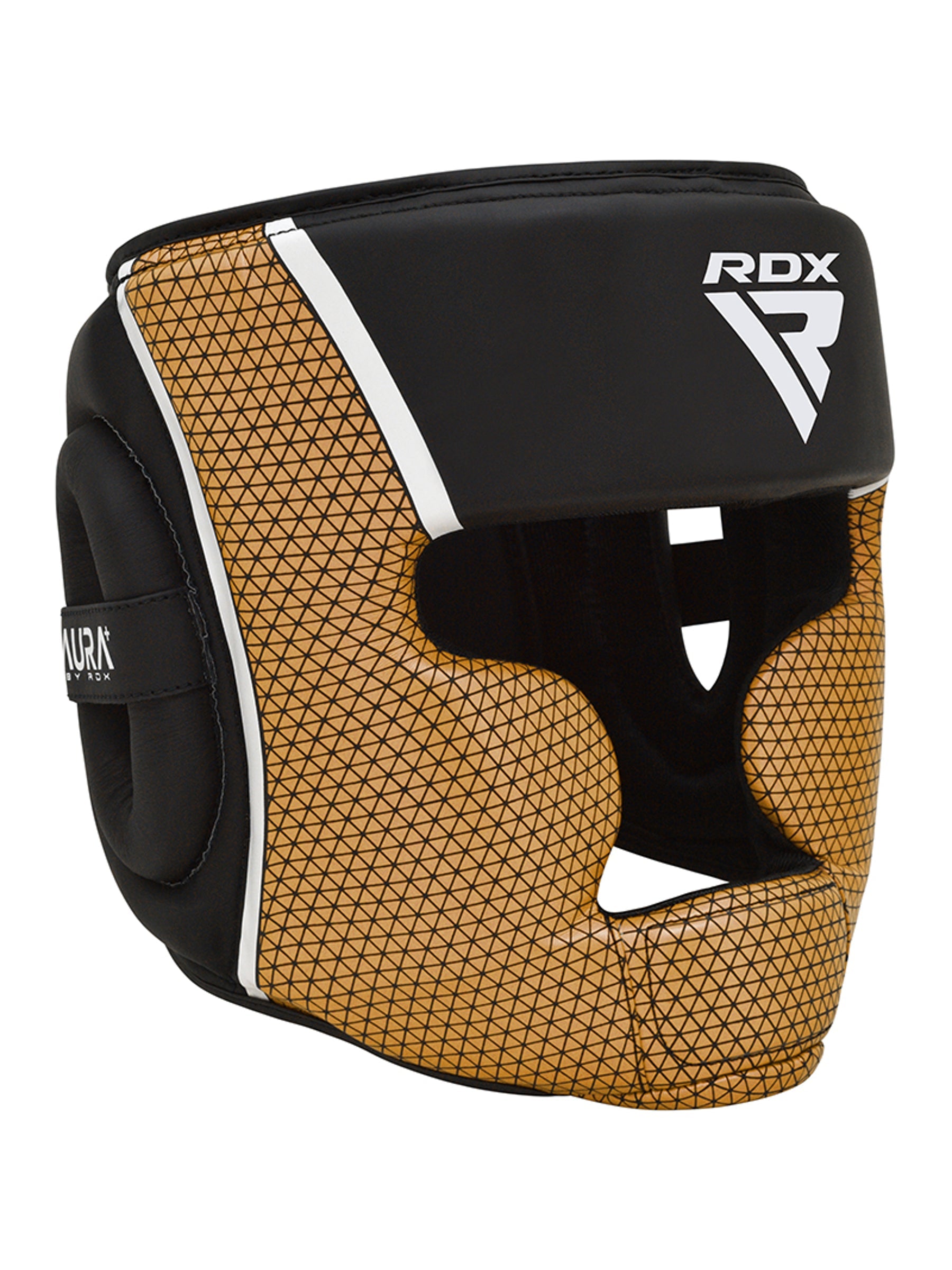 RDX Aura Plus T-17 Head Guard - Black/Gold