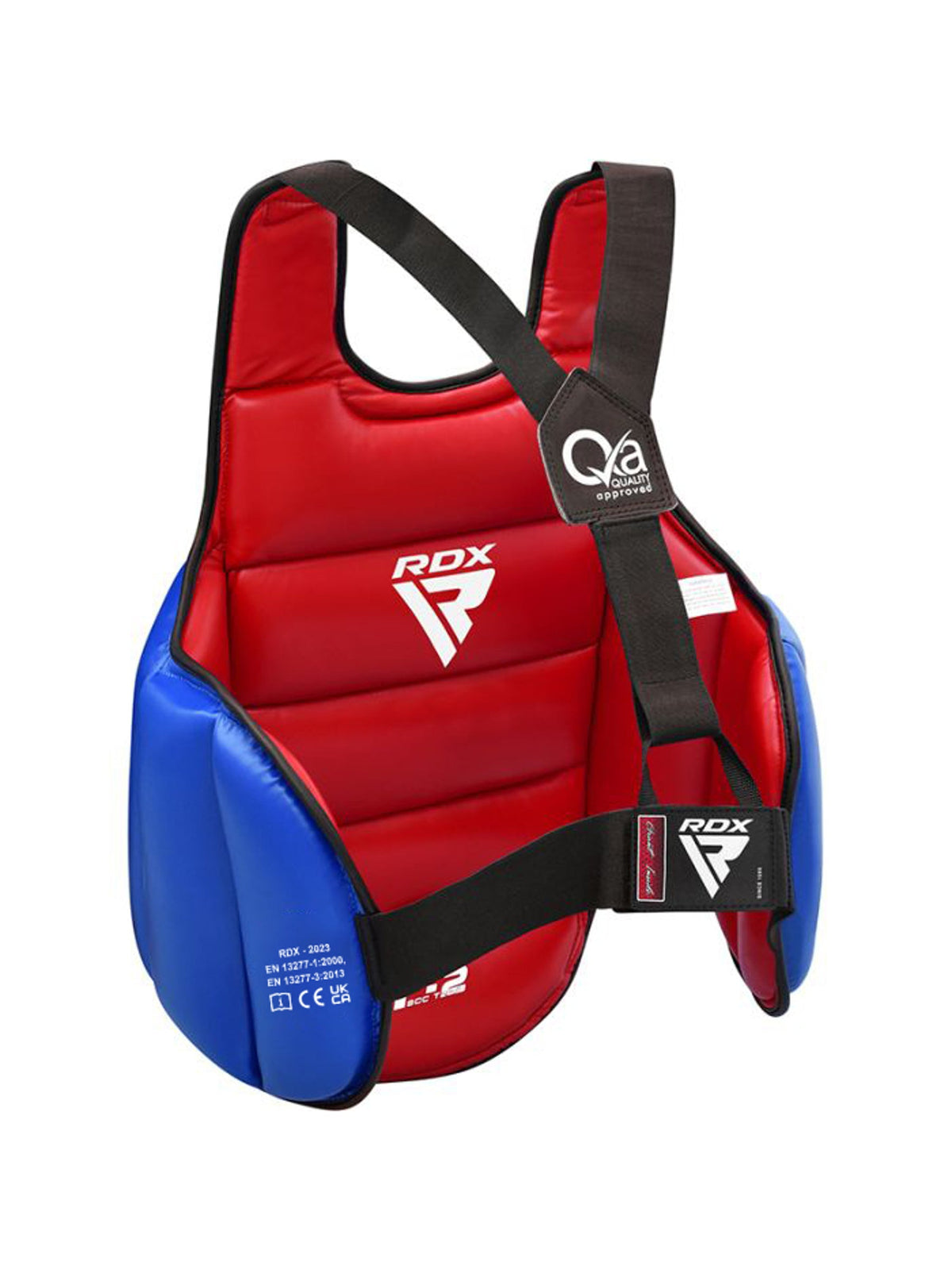 RDX T2 Karate Chest Guard - Red/Blue