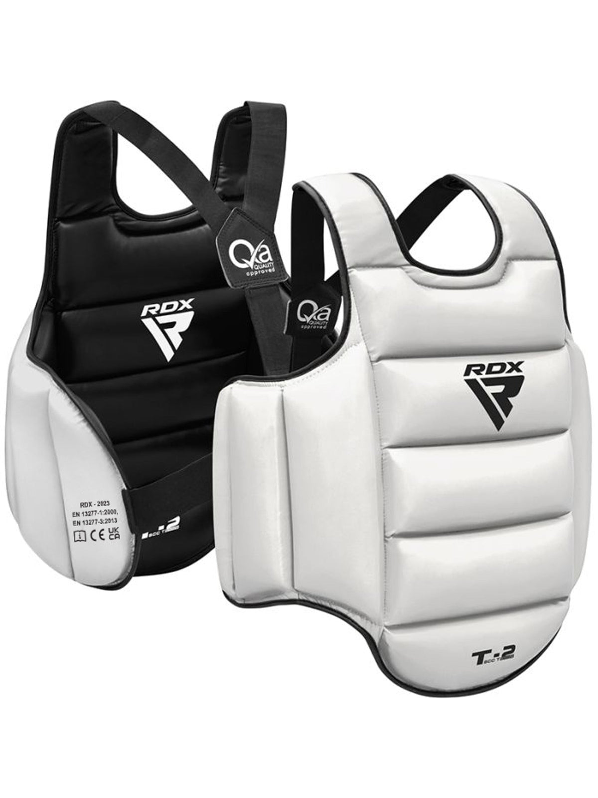 RDX T2 Karate Chest Guard, whiteblack, main image