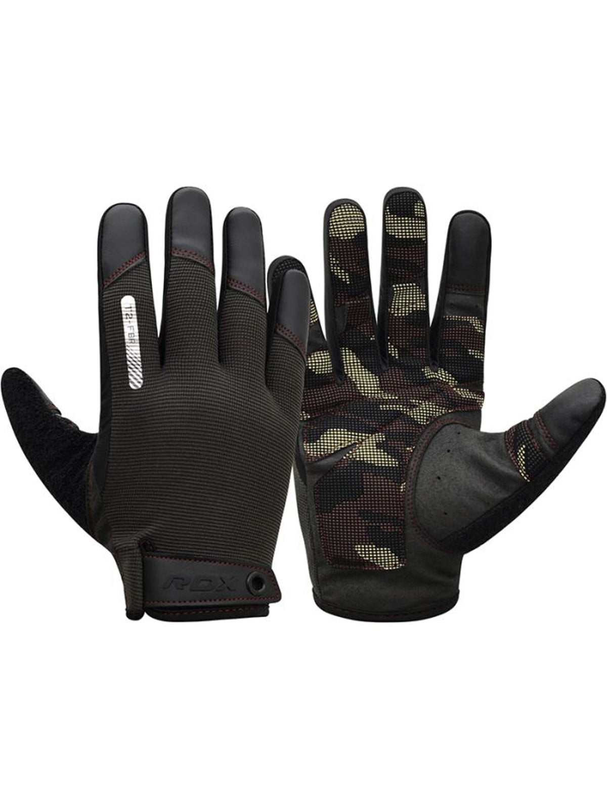 RDX T2 Touch Screen Friendly Full Finger Gym Gloves - Brown
