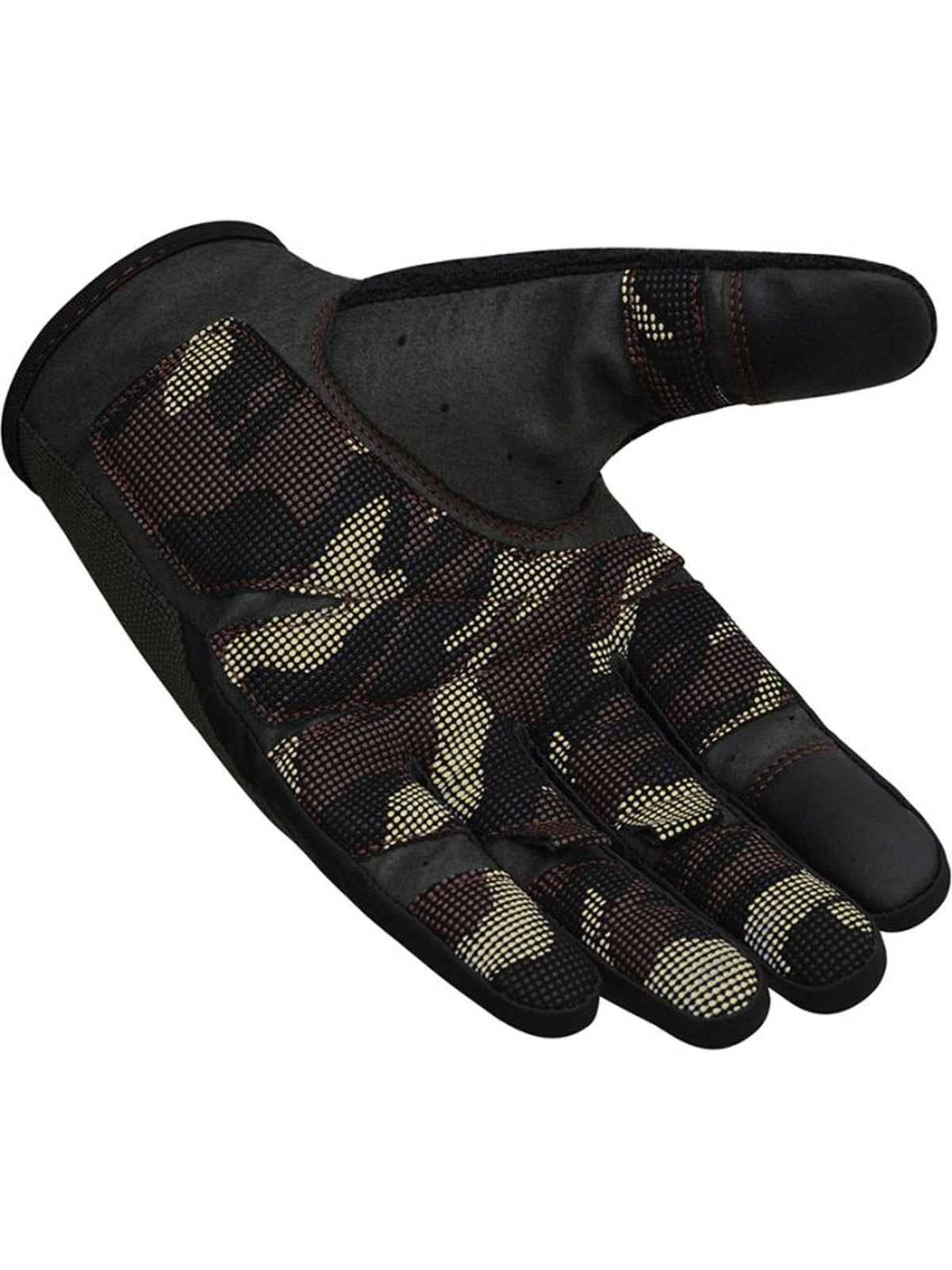 RDX T2 Weightlifting Full Finger Gym Gloves - Brown