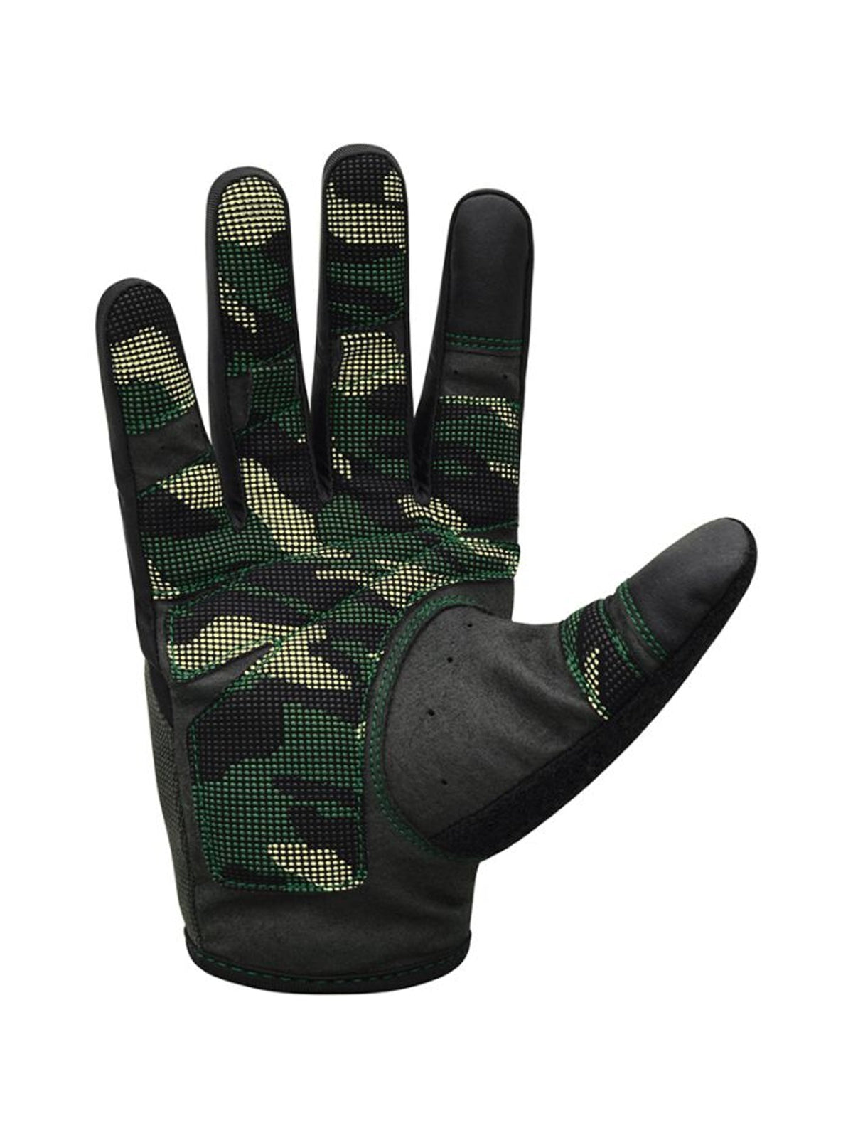 RDX T2 Touch Screen Friendly Full Finger Gym Gloves - Army Green