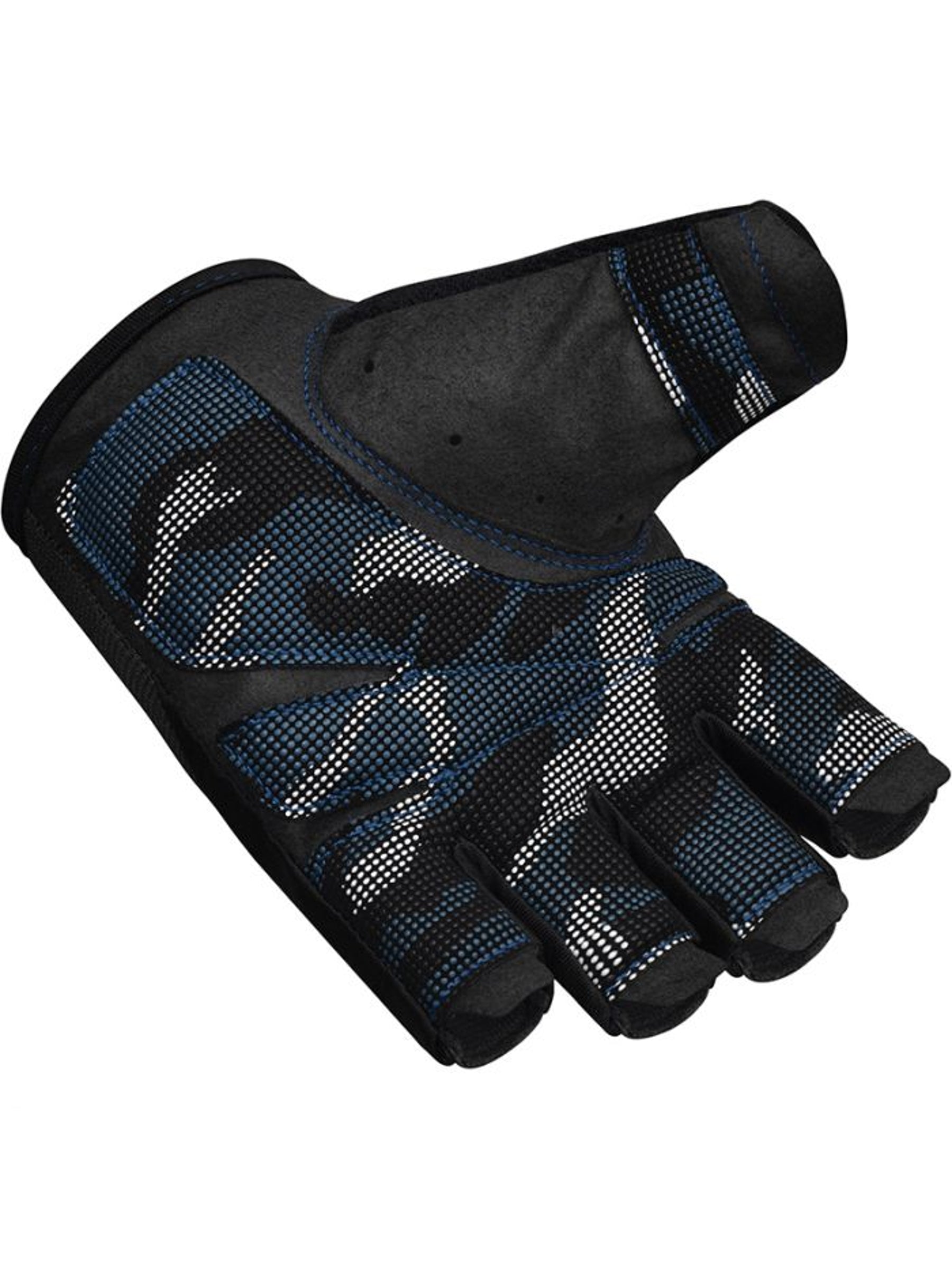 RDX T2 Weightlifting Half Finger Gym Gloves - Blue