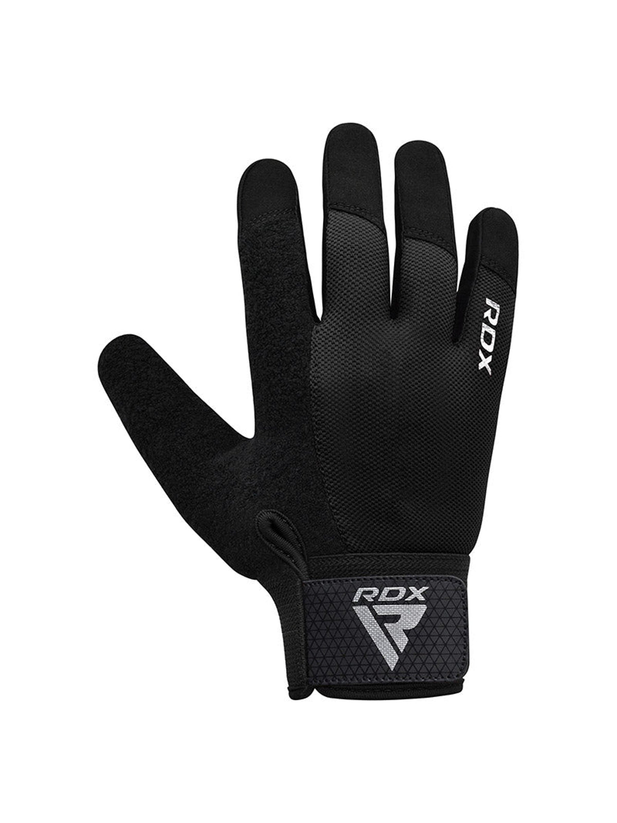 RDX W1F Full Finger Gym Workout Gloves - Black