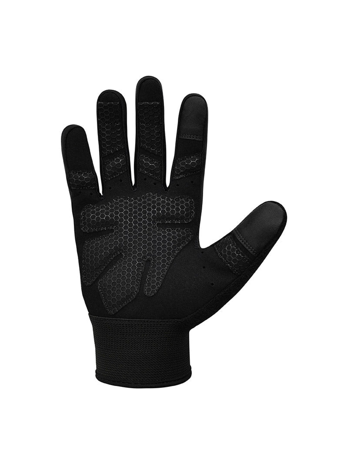 RDX W1F Full Finger Gym Workout Gloves - Black
