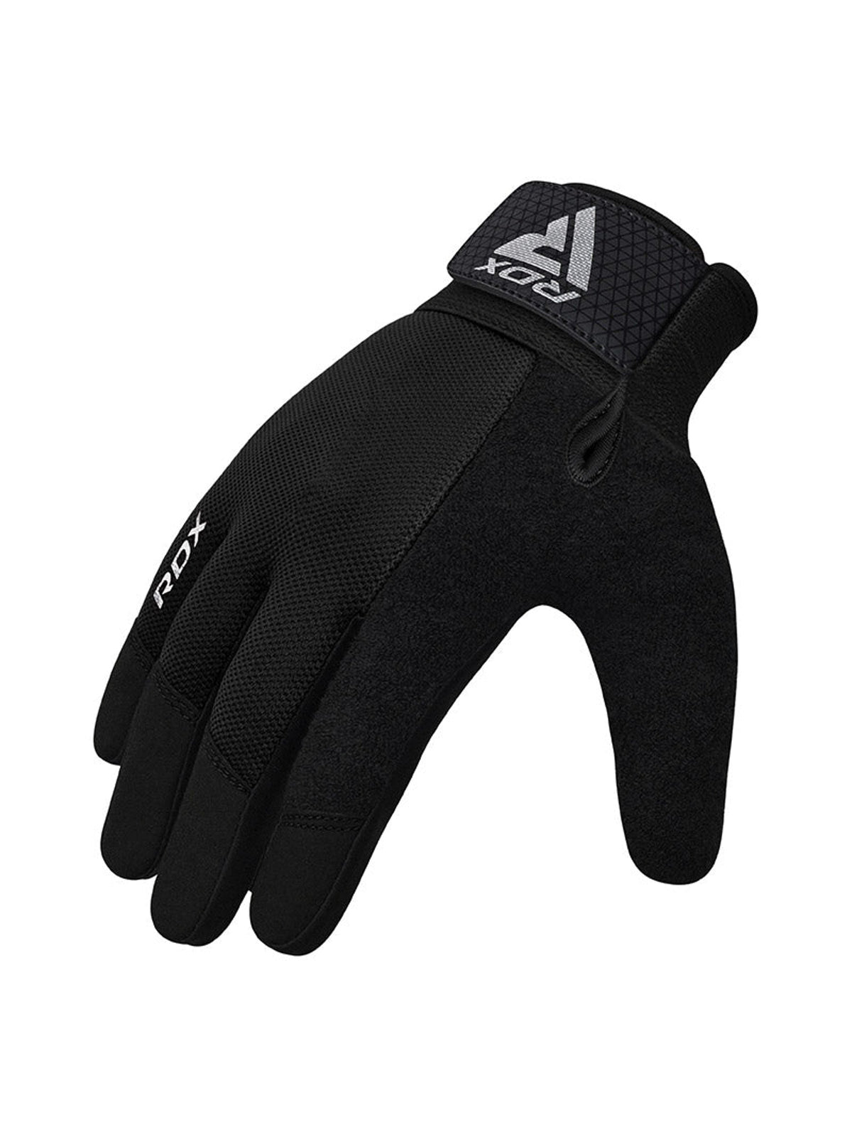 RDX W1F Full Finger Gym Workout Gloves - Black
