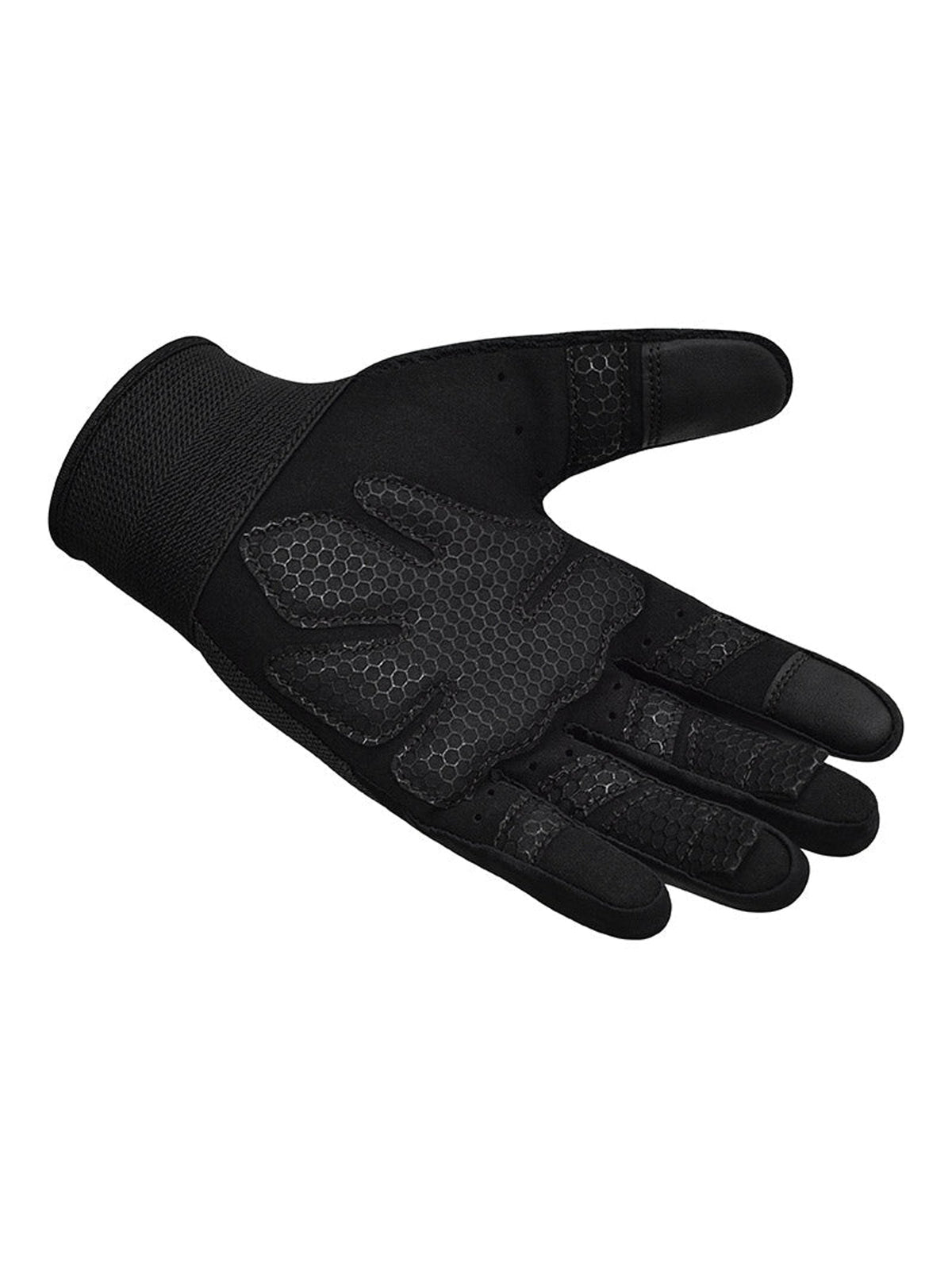 RDX W1F Full Finger Gym Workout Gloves - Black