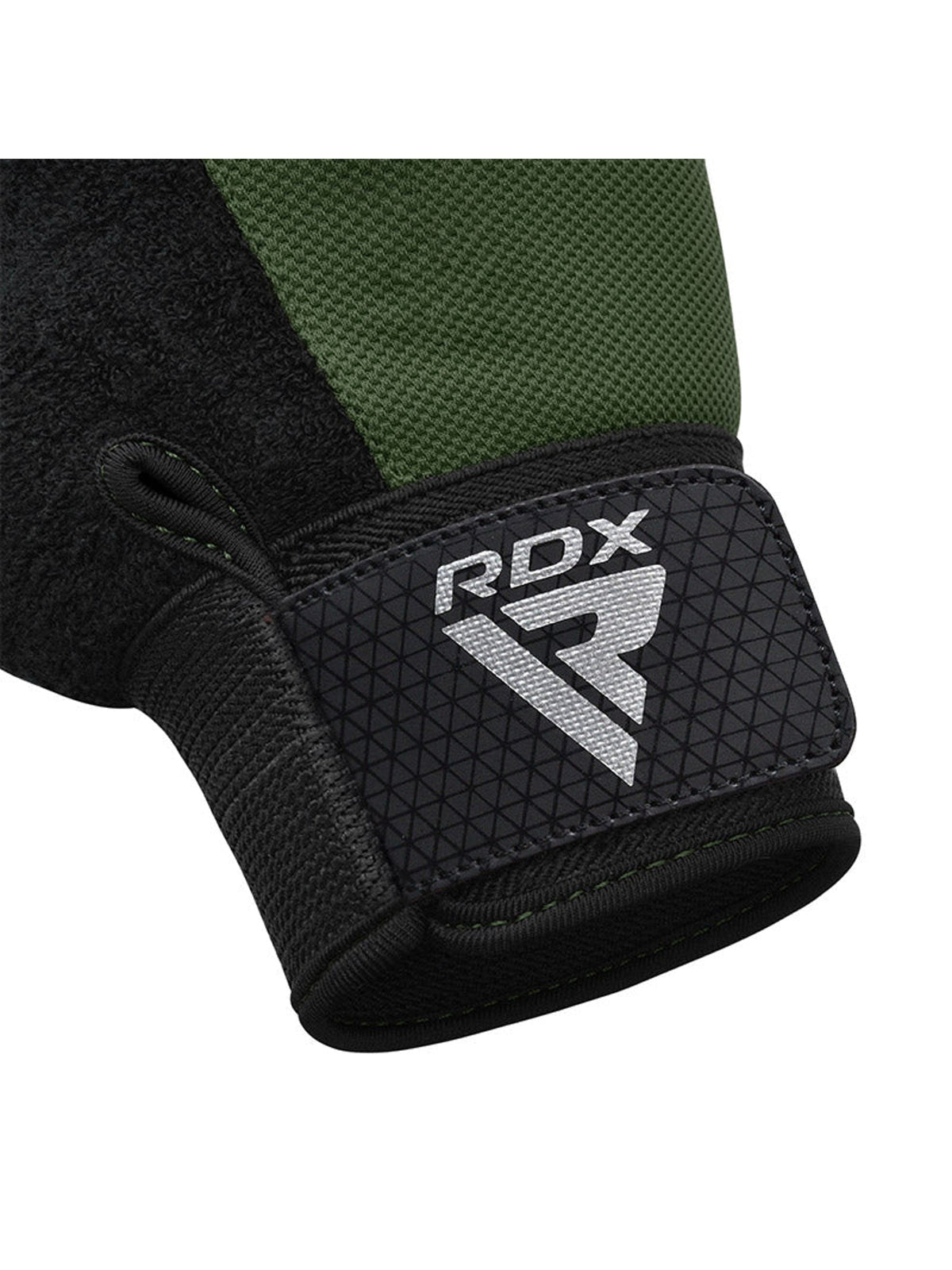 RDX W1H Half Finger Gym Workout Gloves - Army Green